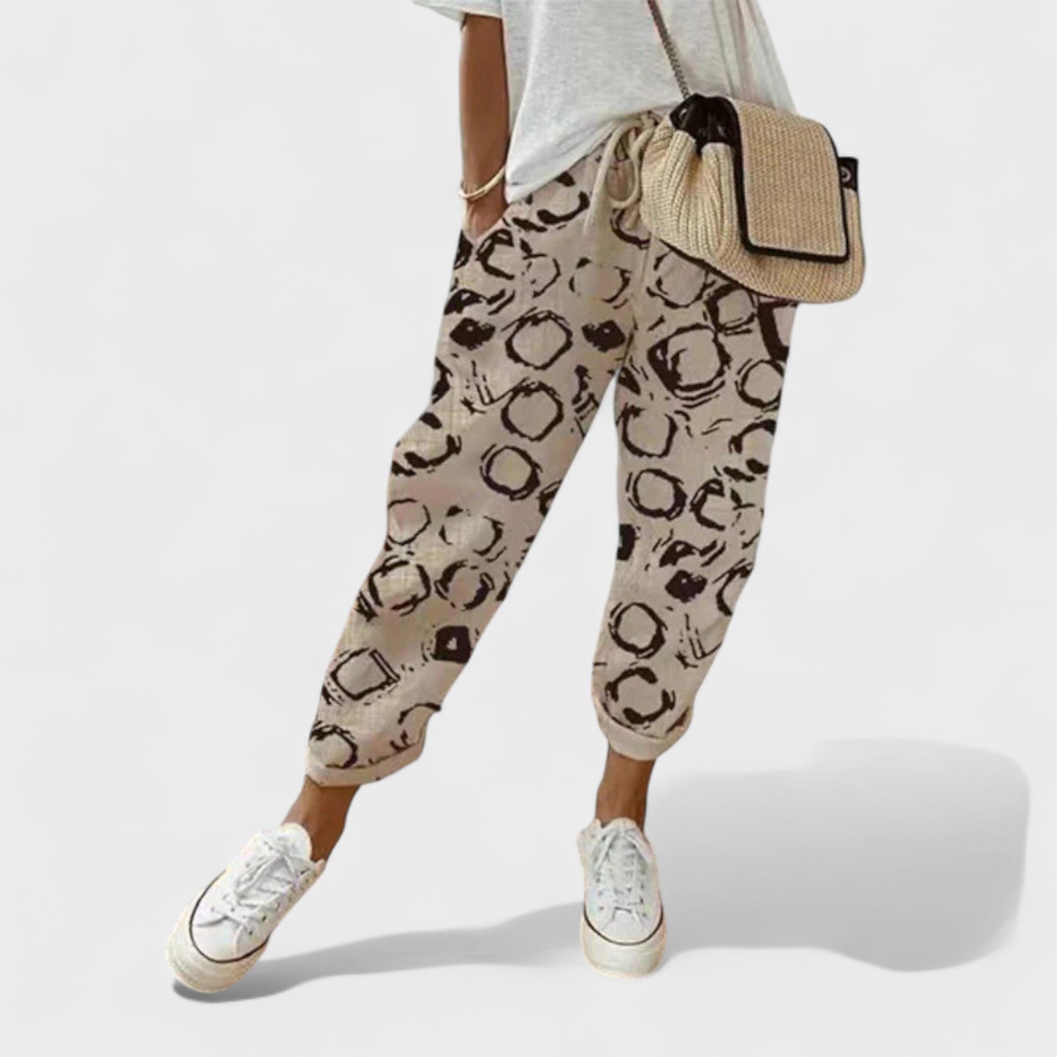 Francisca – Pantalones de lino modernos y casuales