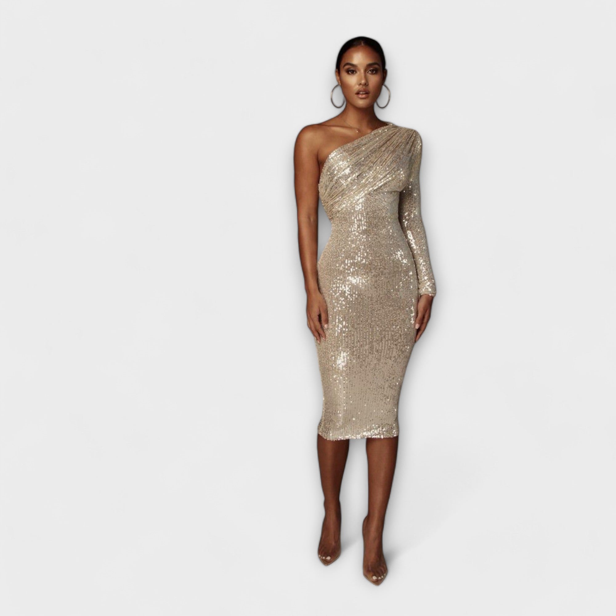 Rita - Vestido de Noche con Escote Cruzado