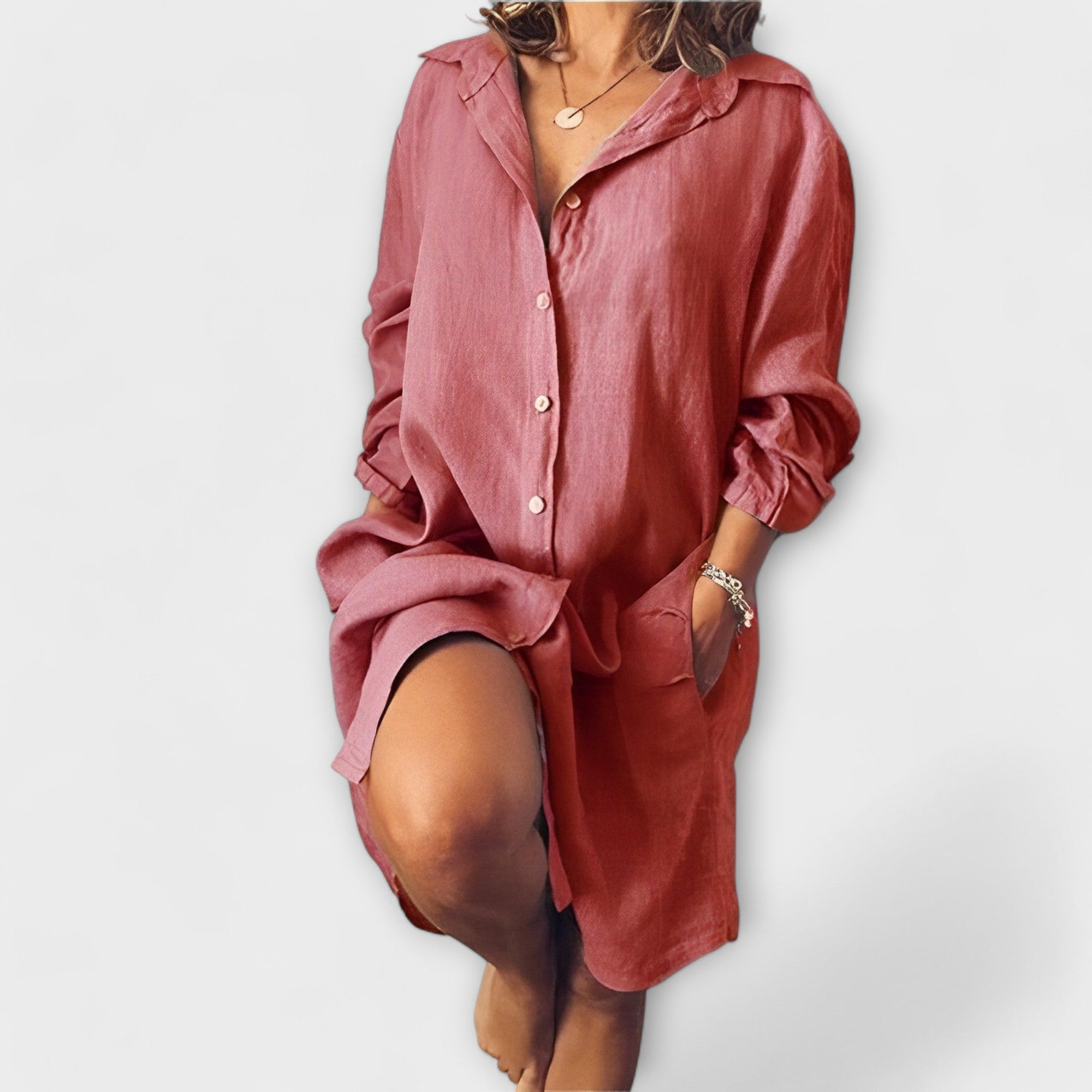 Raquel - Blusa de lino casual