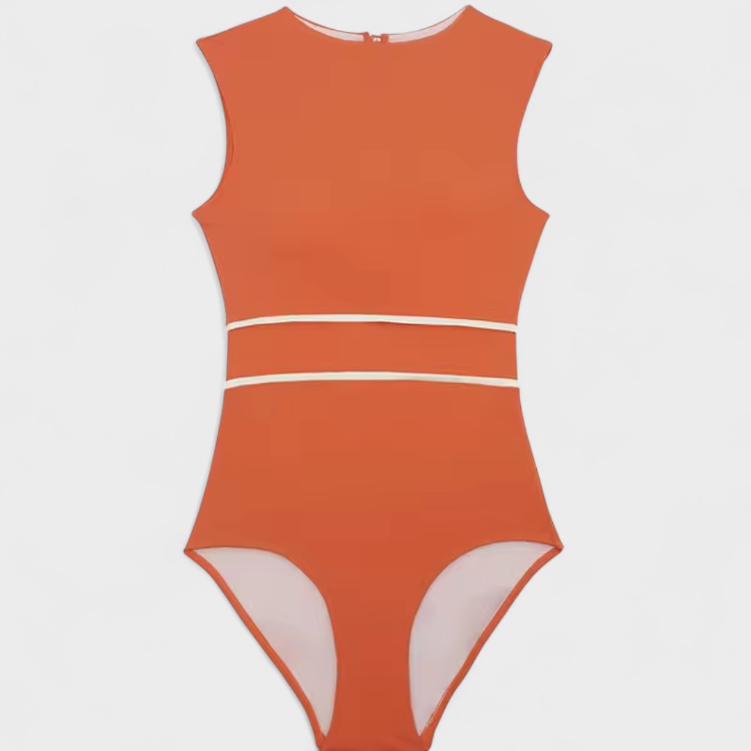 Laura - Traje de Baño Elegante con Cintura Marcada