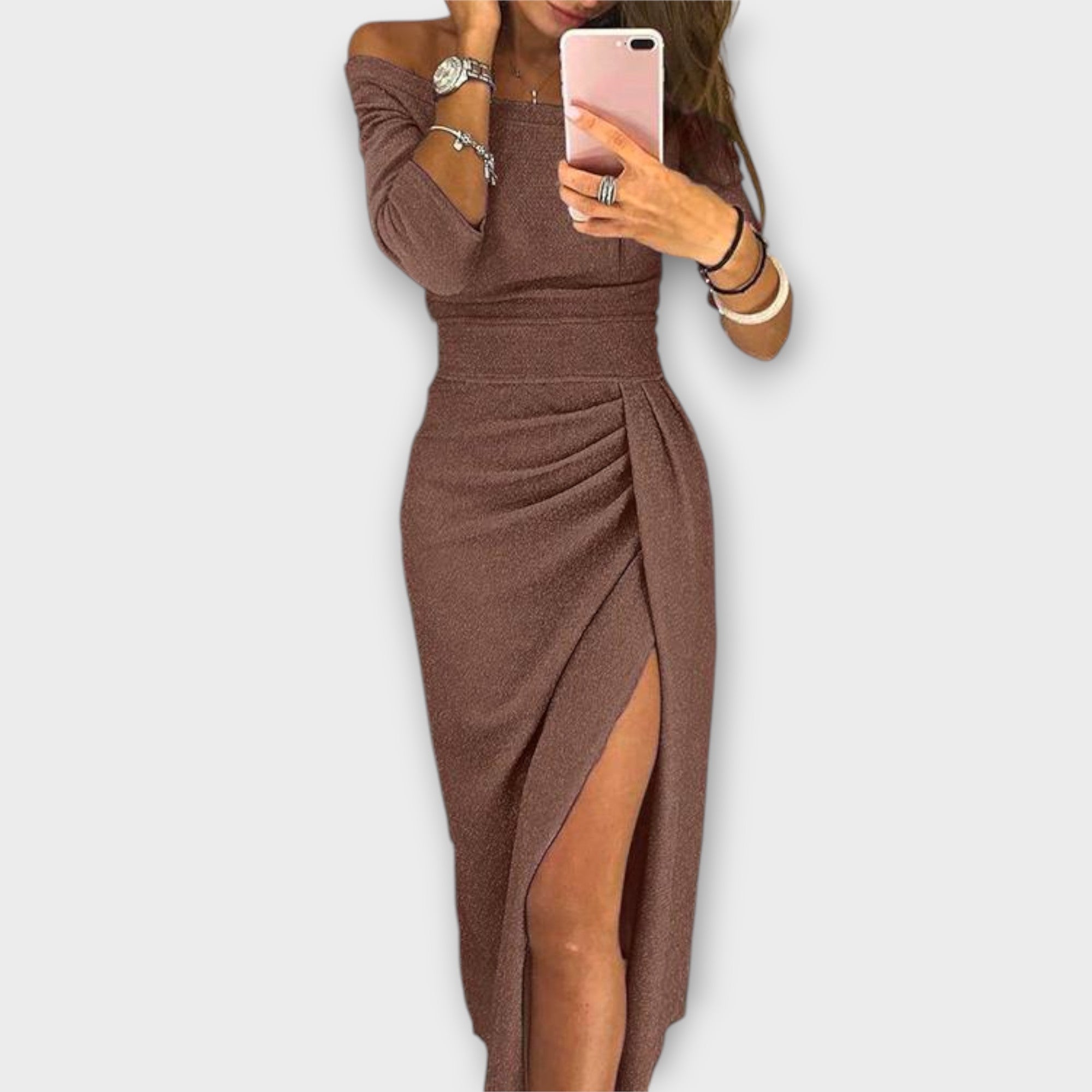 Lena - Vestido elegante sin hombros