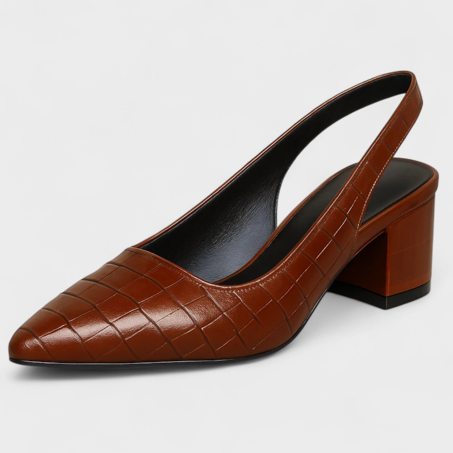 Vera – Zapatos de tacón alto cocodrilo