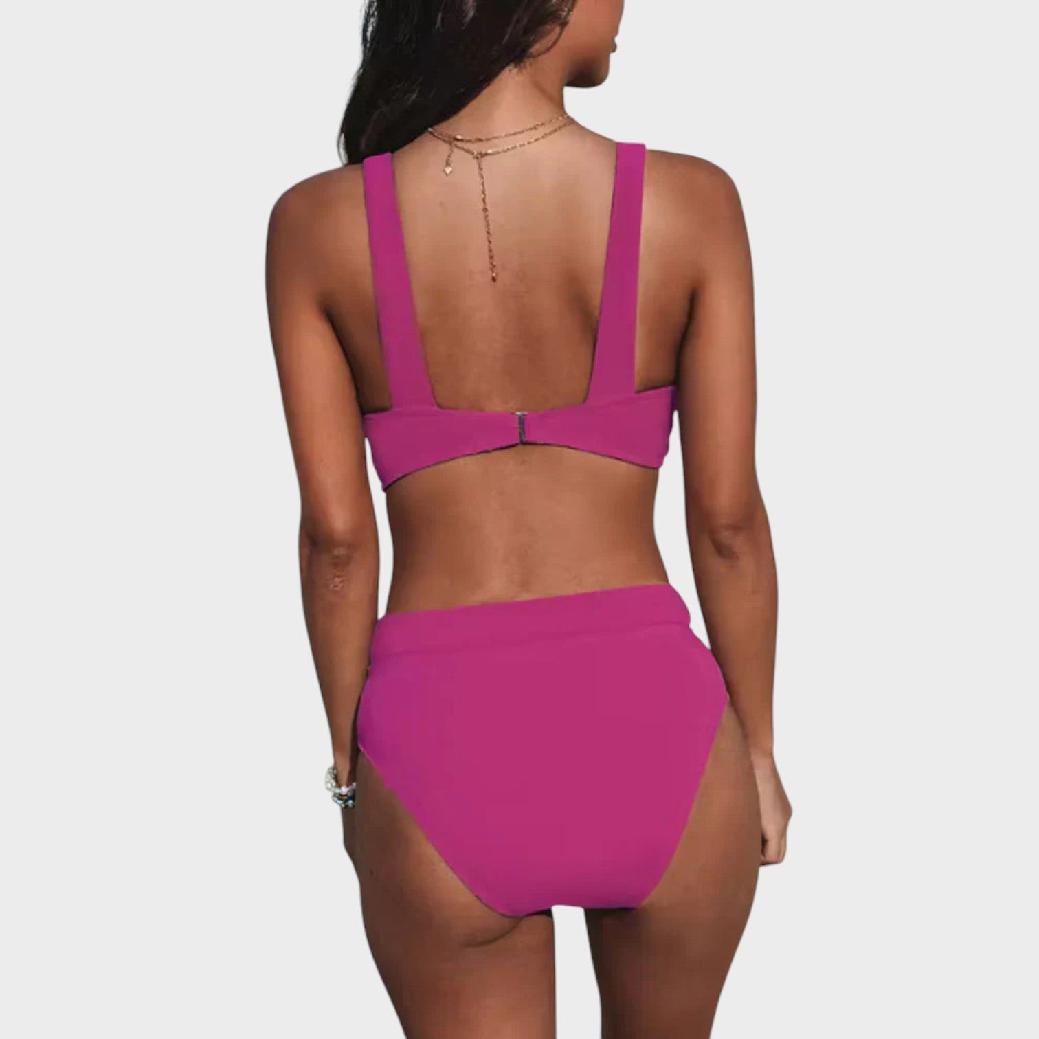 Erica - Bikini Liso de Cintura Alta