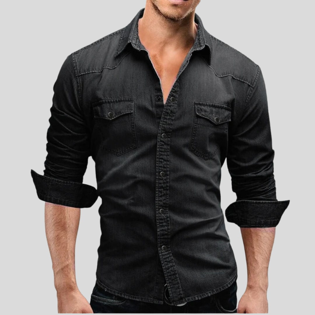 Savrani™ | Camisa de denim con estilo moderno