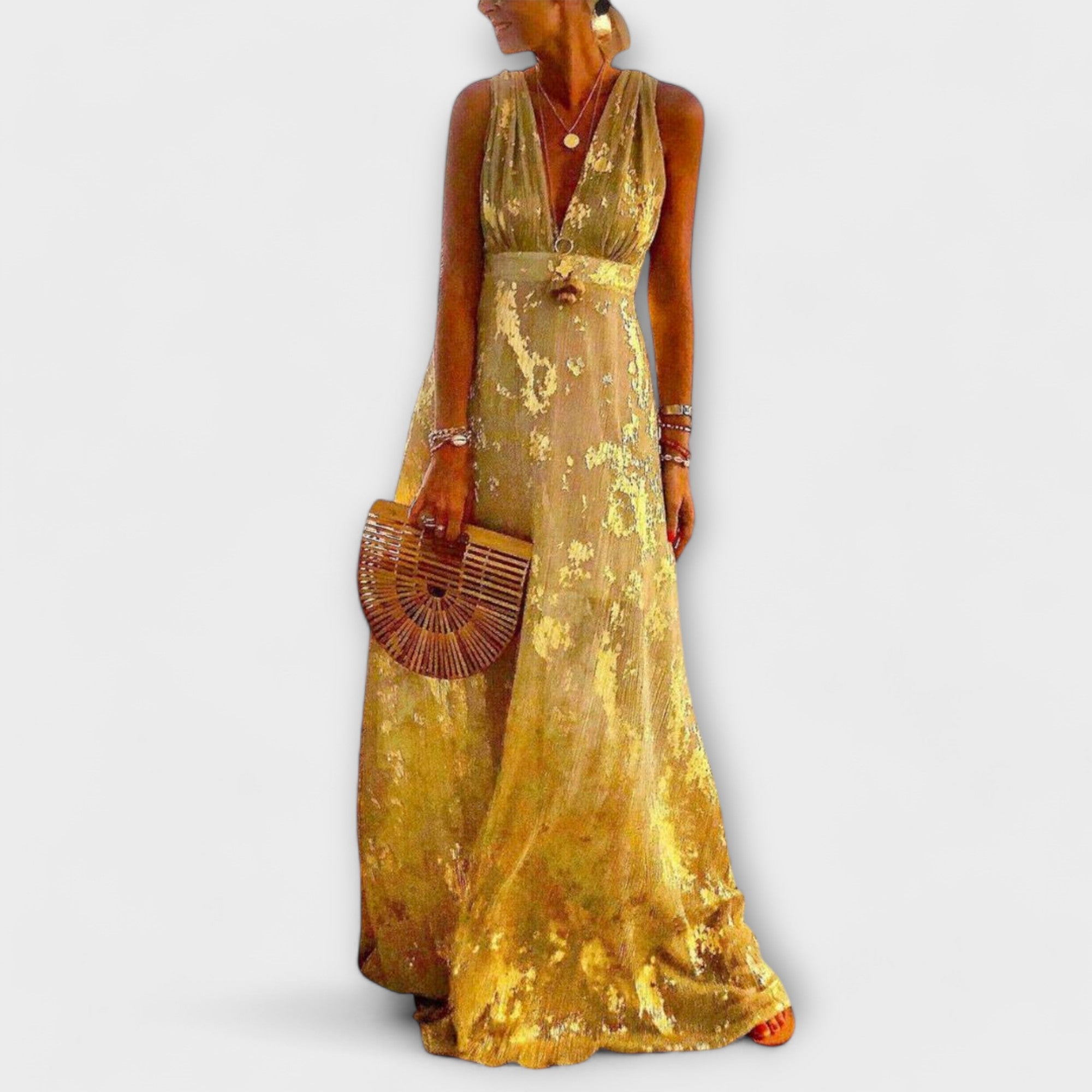 Tatiana - Vestido Fluido con Escote en V