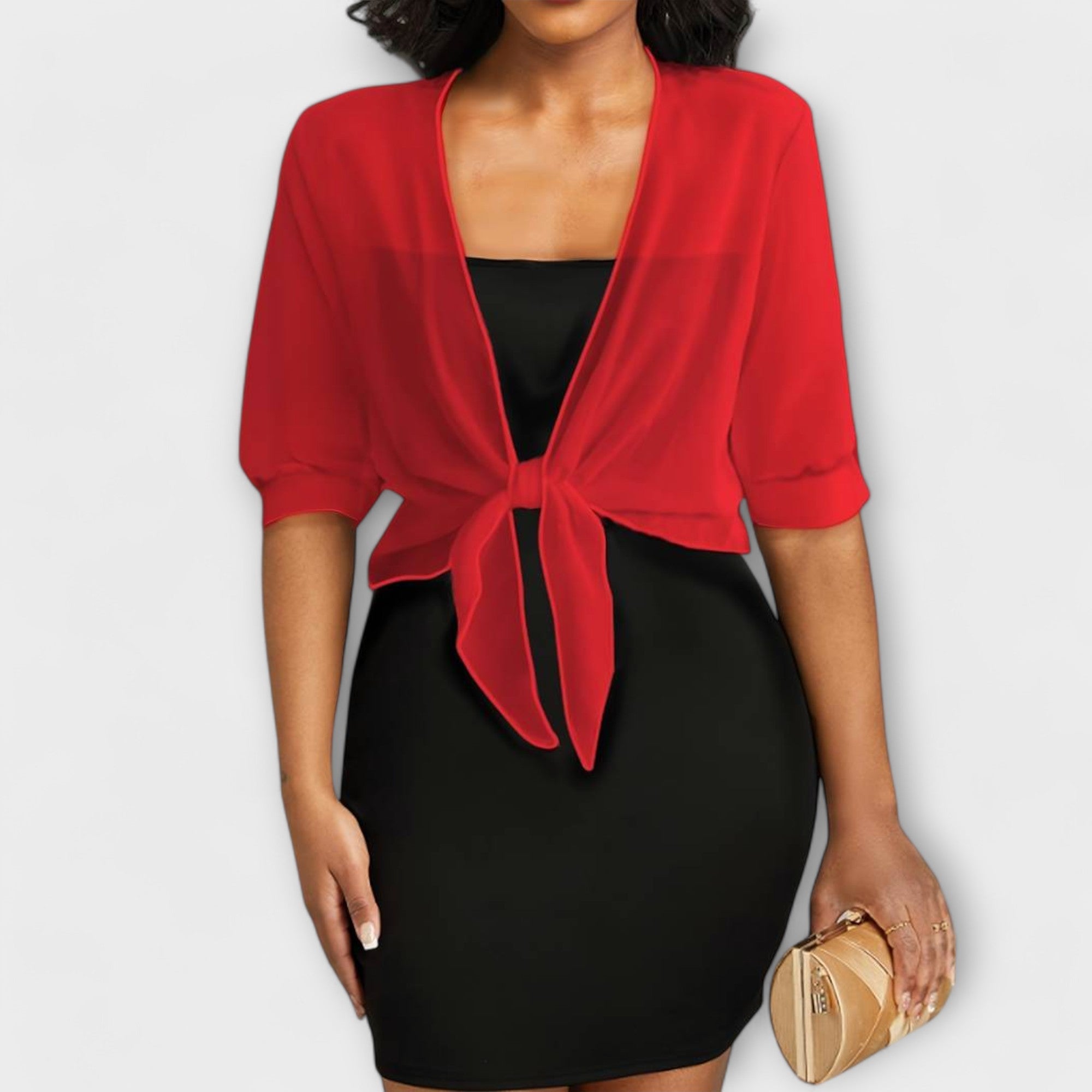 Olivia - Blusa con la parte delantera abierta