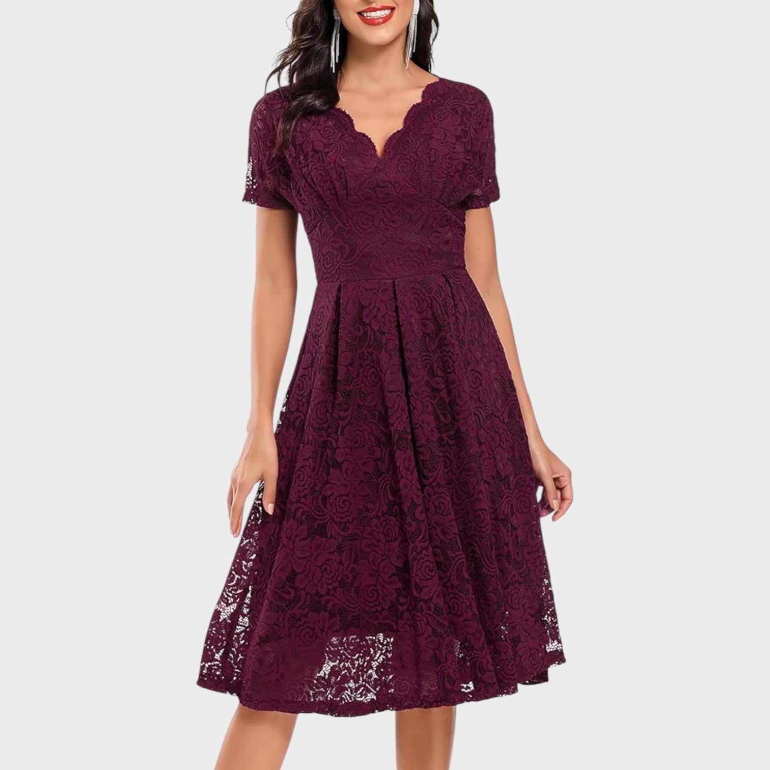 Mara - Vestido de Encaje Floral