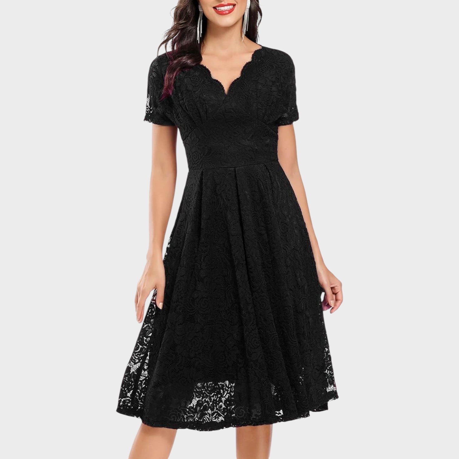 Mara - Vestido de Encaje Floral