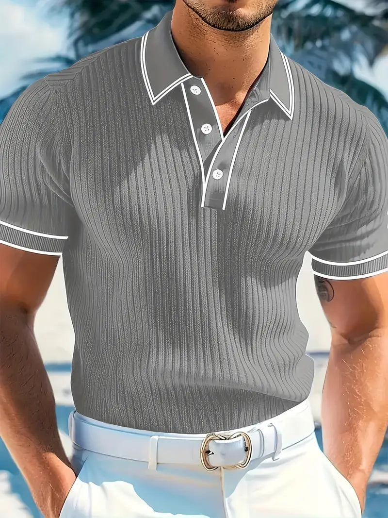 Savrani™ | Polo elegante de mangas cortas