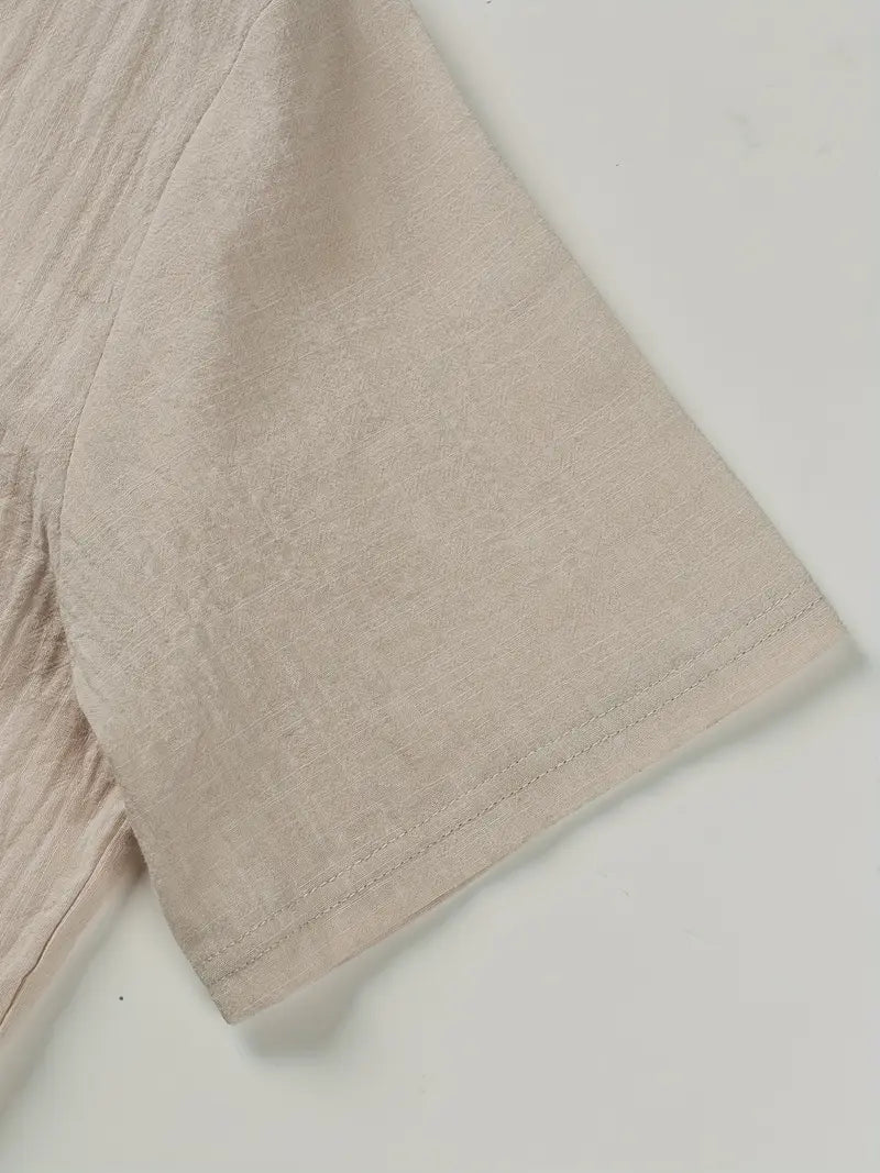 Savrani™ | Camisa elegante de mangas cortas