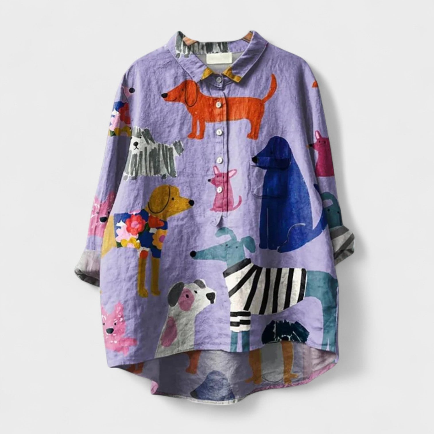 Elisabete - Camisa con patrones para señora