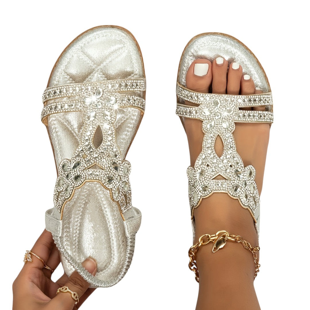 Julia - Sandalias Ortopédicas Brillo y Elegancia