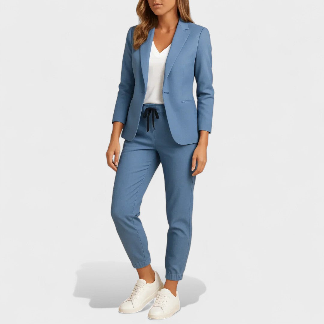 Gabriela - Conjunto Elegante con Chaqueta y Pantalones