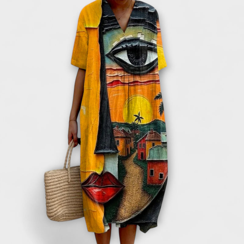 Daniela – Vestido de verano aireado hasta la rodilla