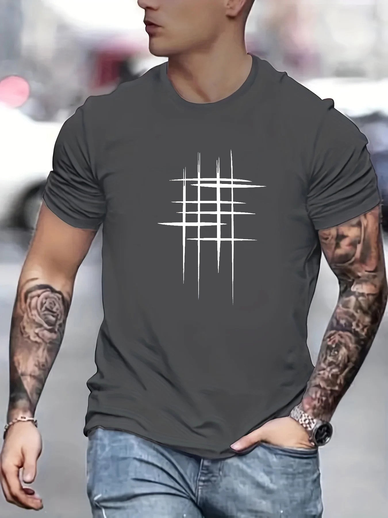 Savrani™ | Camiseta elegante de manga corta con impresión gráfica
