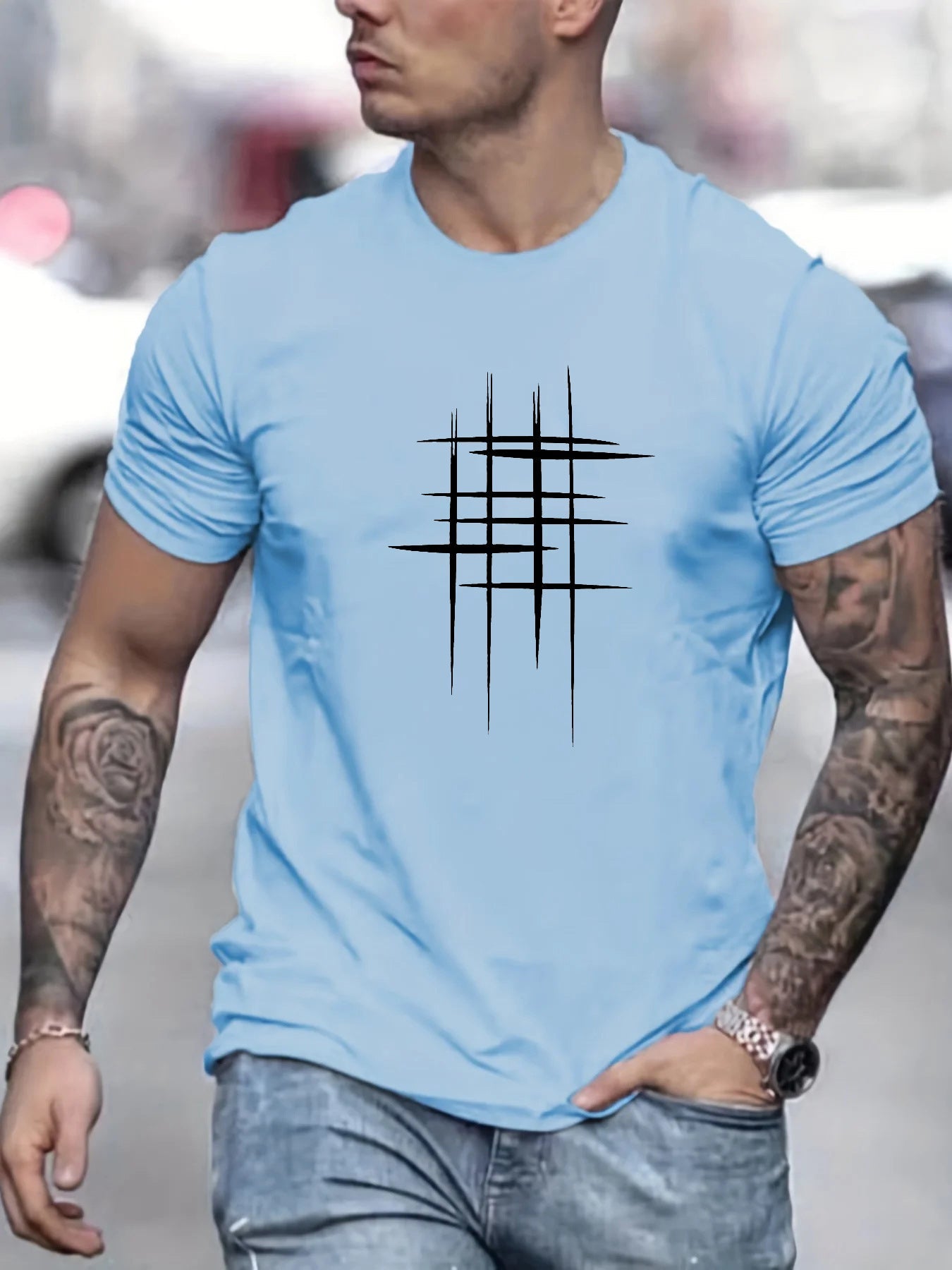 Savrani™ | Camiseta elegante de manga corta con impresión gráfica