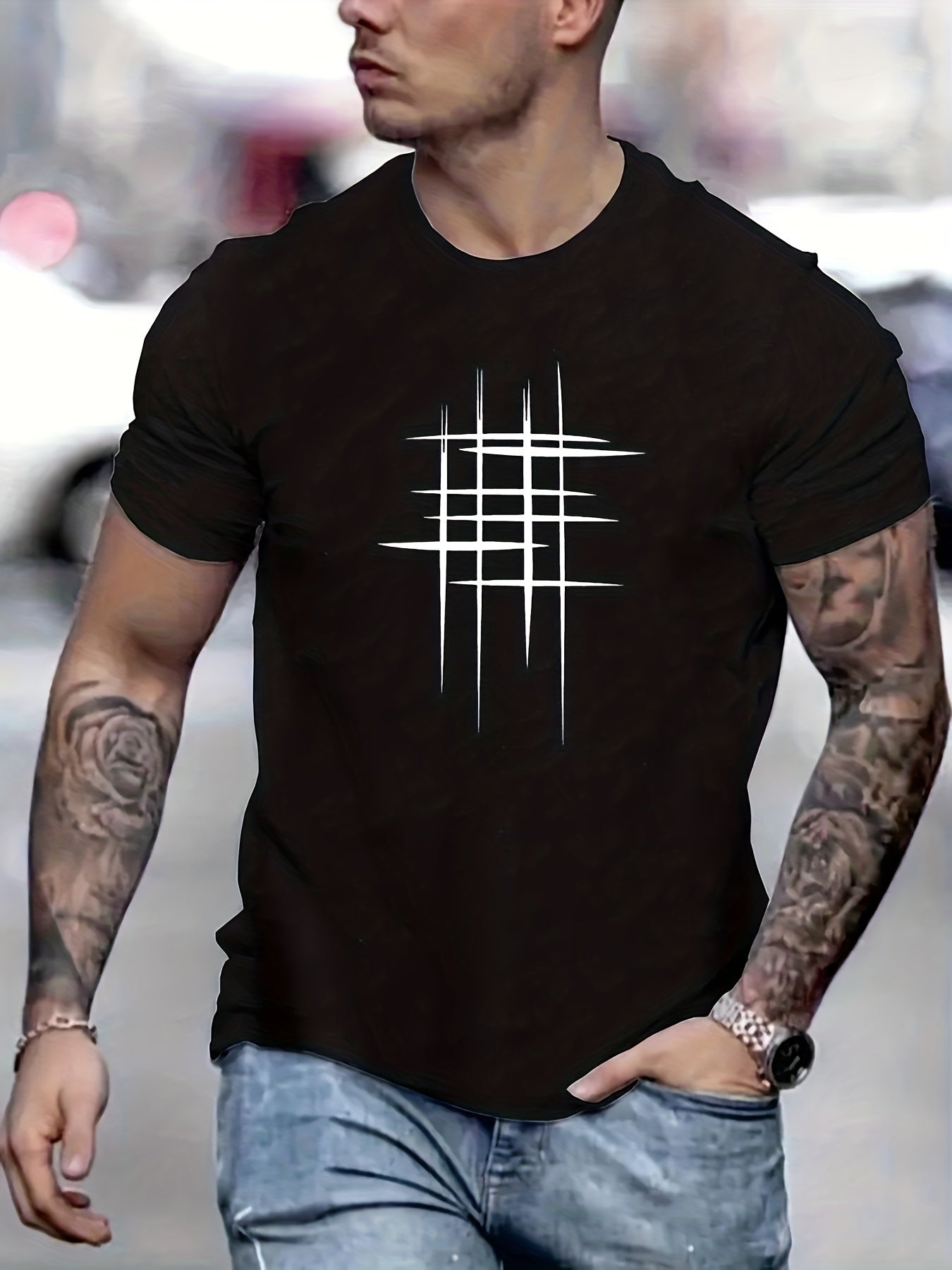 Savrani™ | Camiseta elegante de manga corta con impresión gráfica