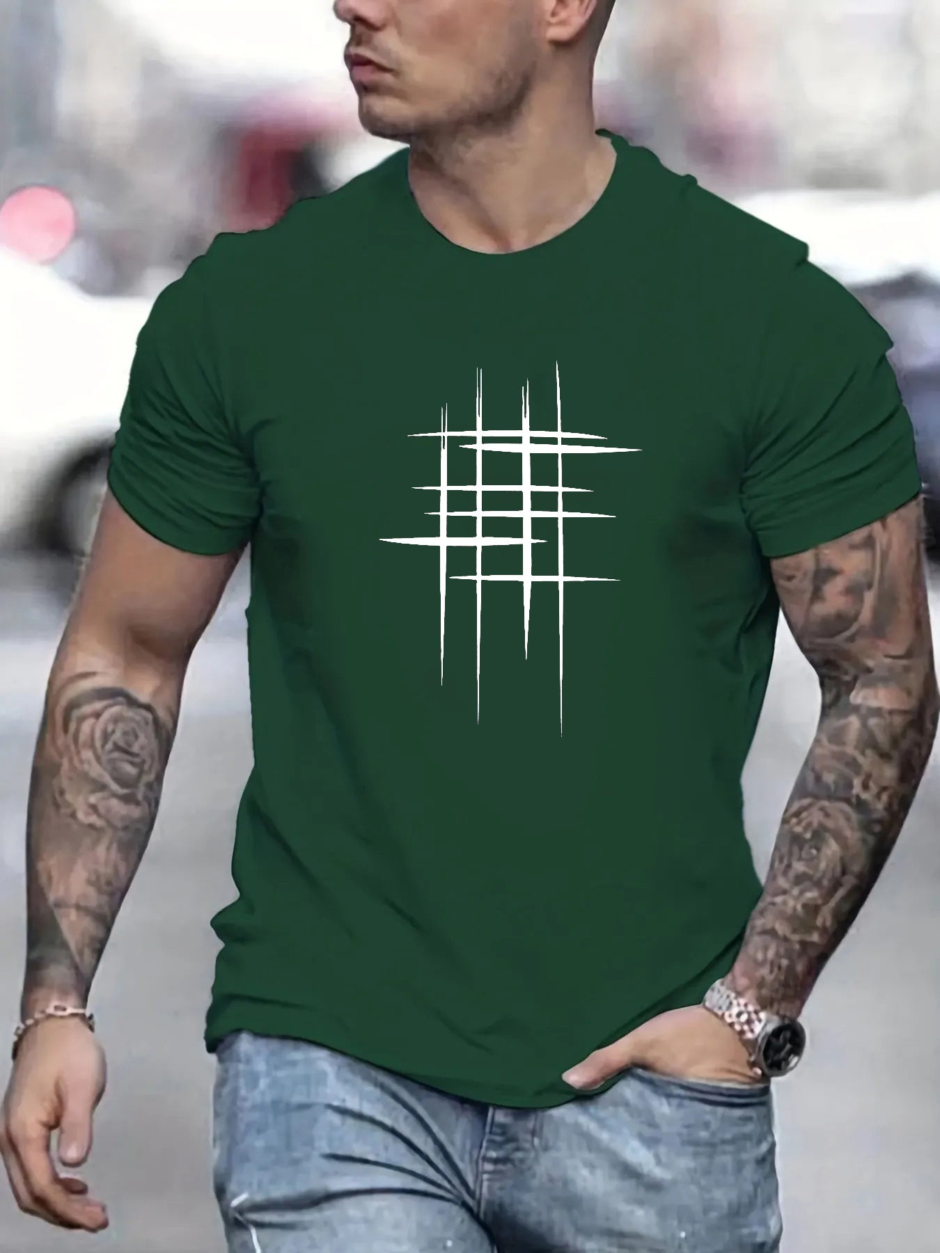 Savrani™ | Camiseta elegante de manga corta con impresión gráfica