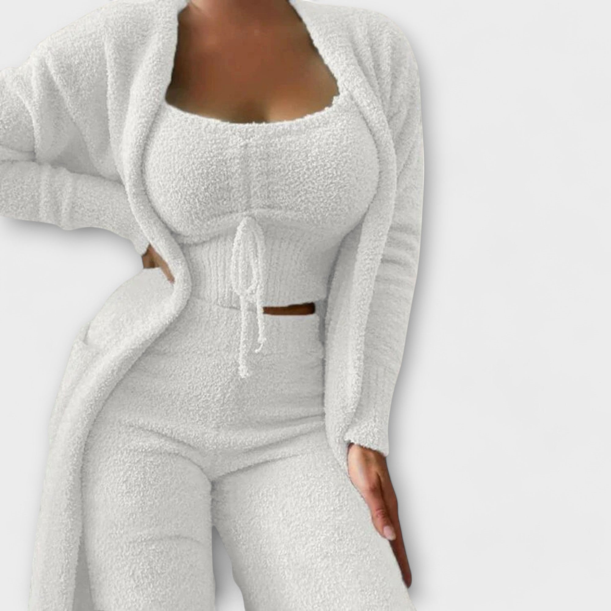 Raquel - Conjunto de Pijama de 3 Piezas