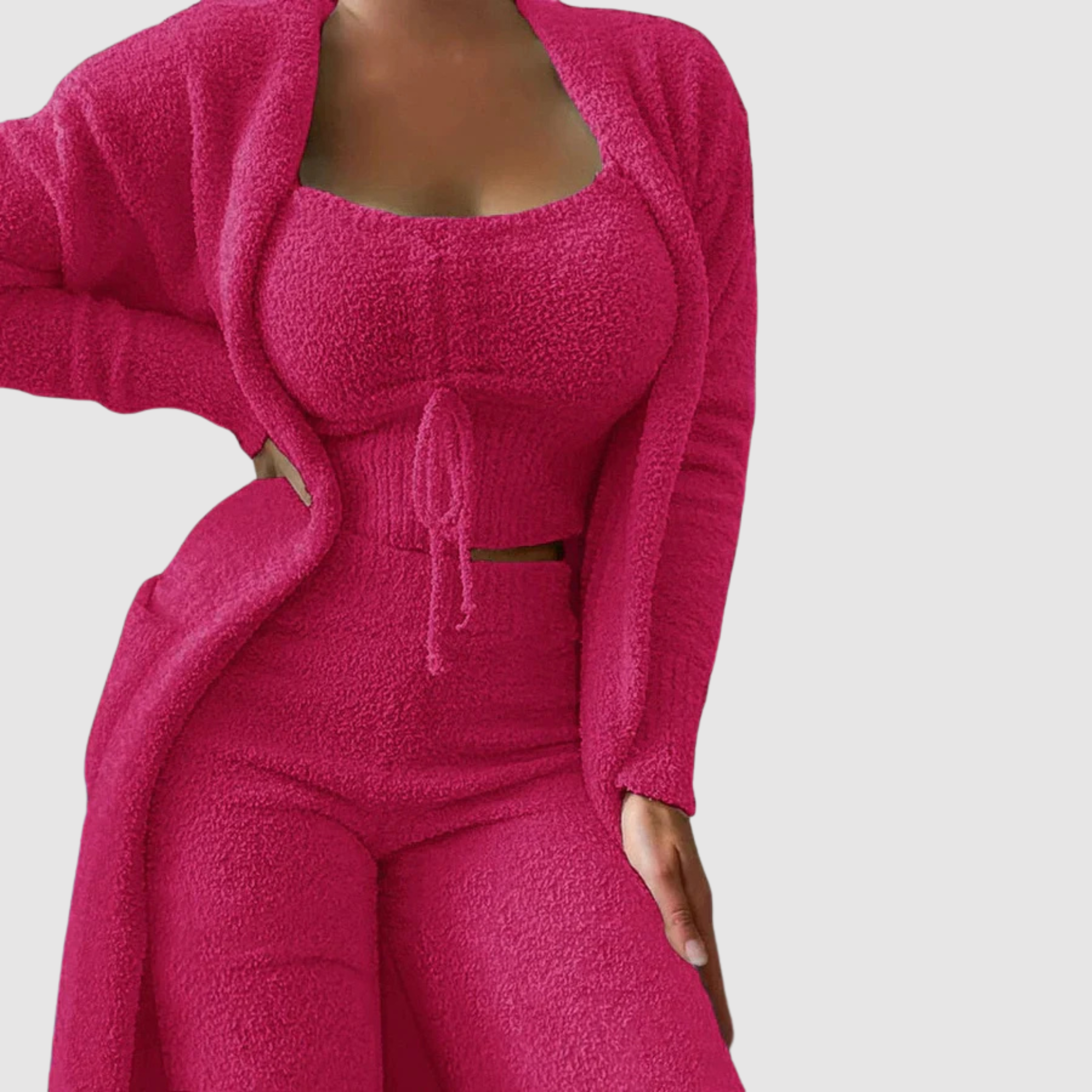 Raquel - Conjunto de Pijama de 3 Piezas