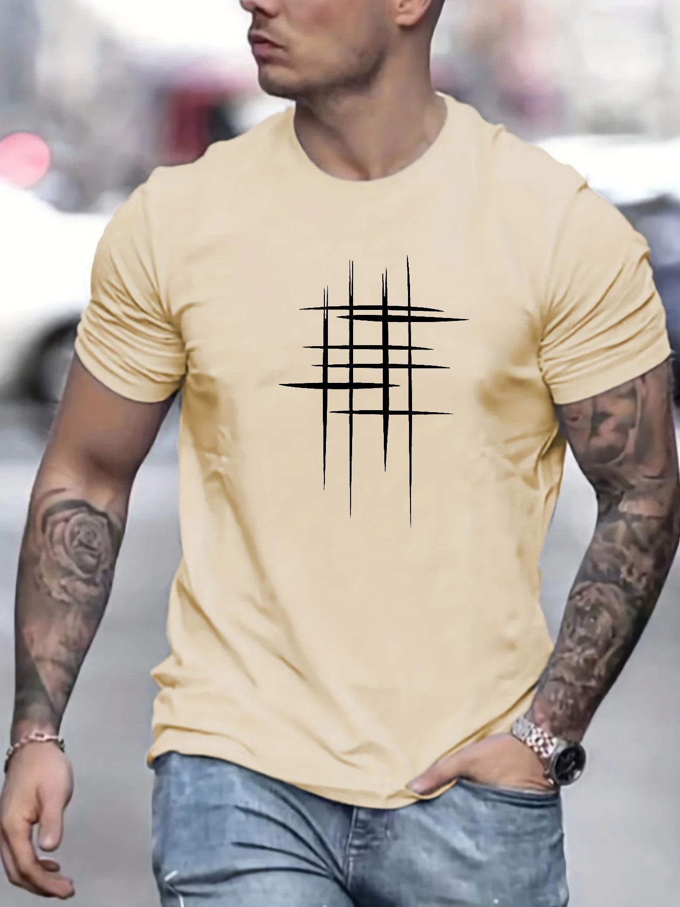 Savrani™ | Camiseta elegante de manga corta con impresión gráfica