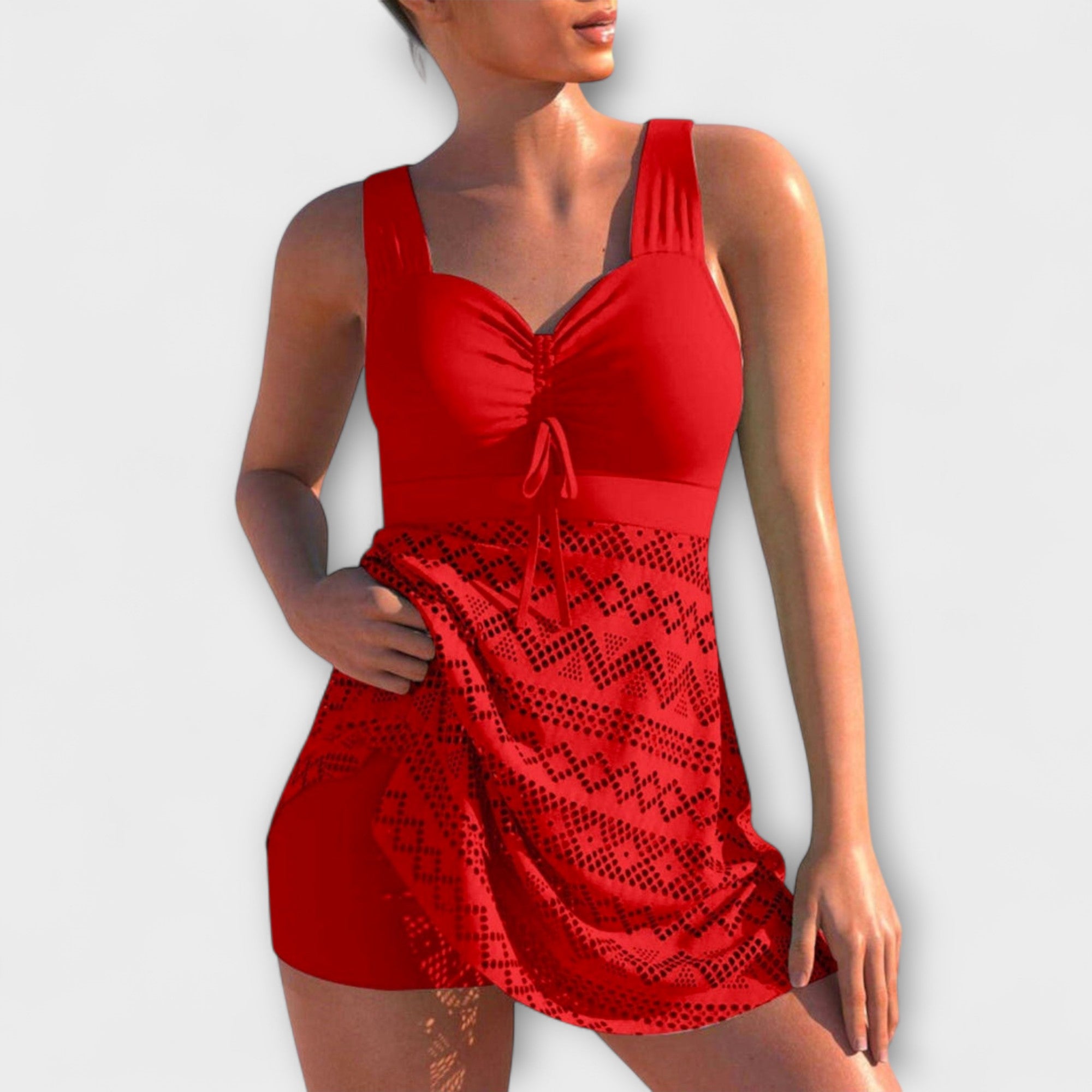 Andreia - Conjunto de bañador de dos piezas con falda