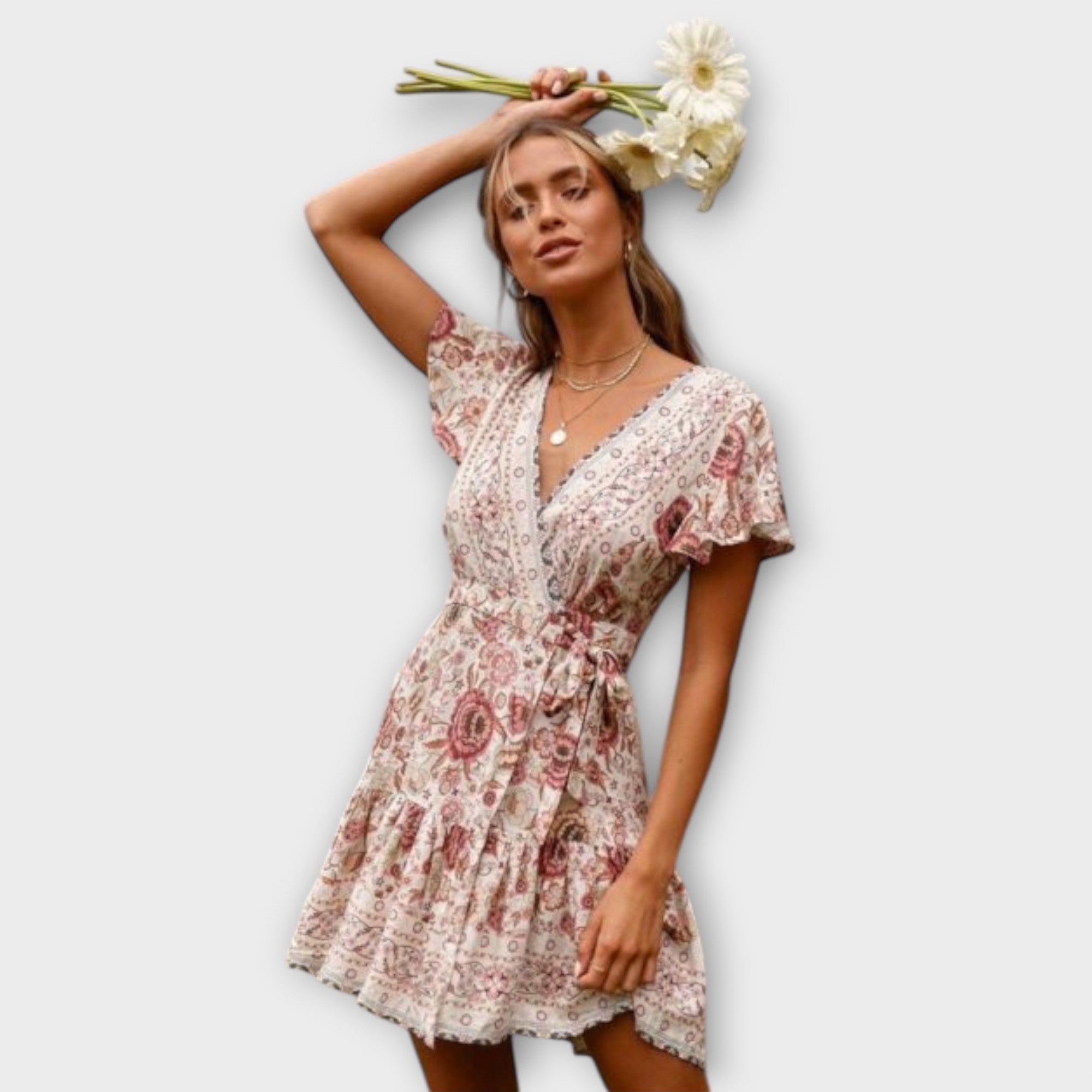 Adélia - Vestido corto boho