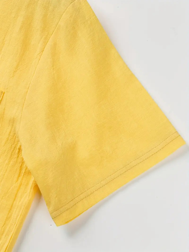 Savrani™ | Camisa elegante de mangas cortas