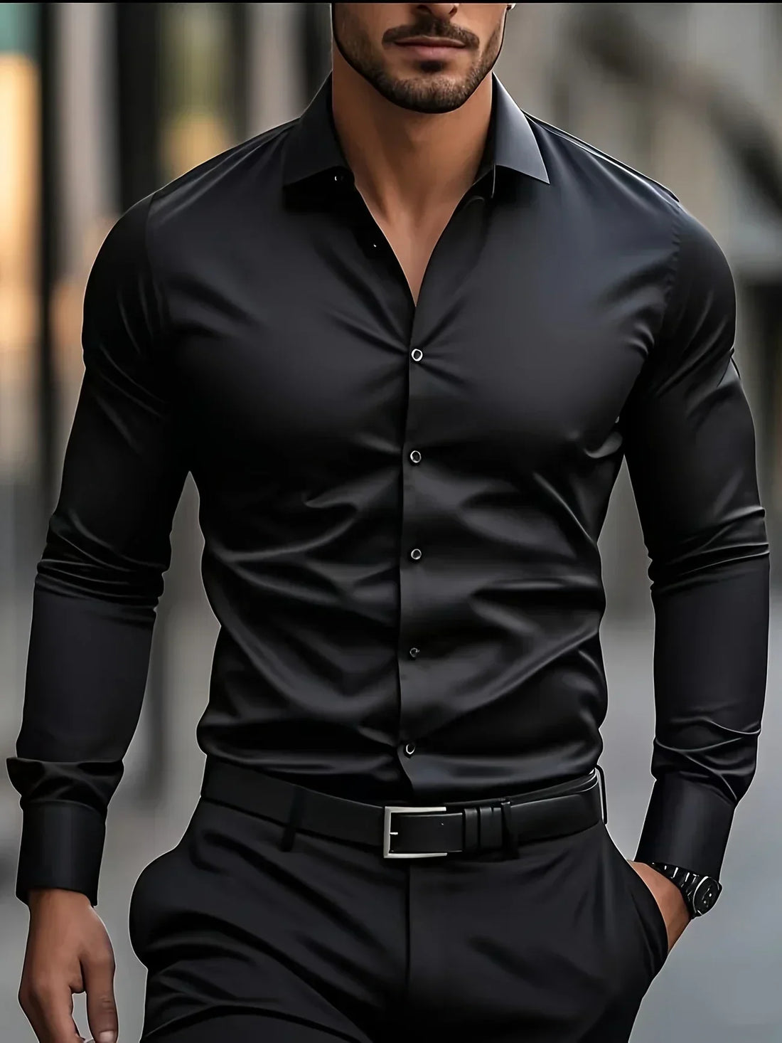 Savrani™ | Camisa elegante de mangas largas con botones