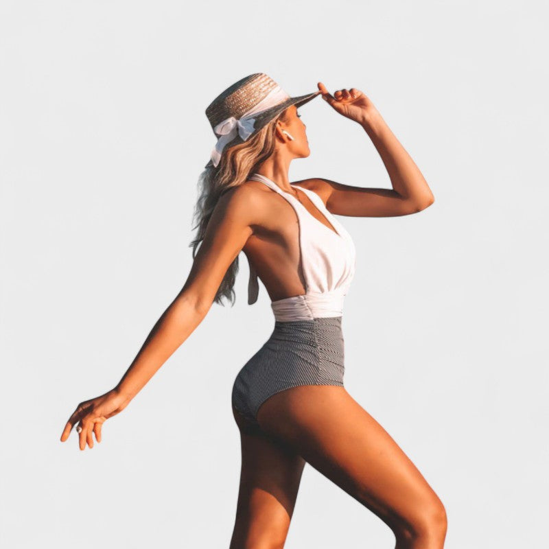 Joana - Traje de Baño Elegante con Cintura Alta