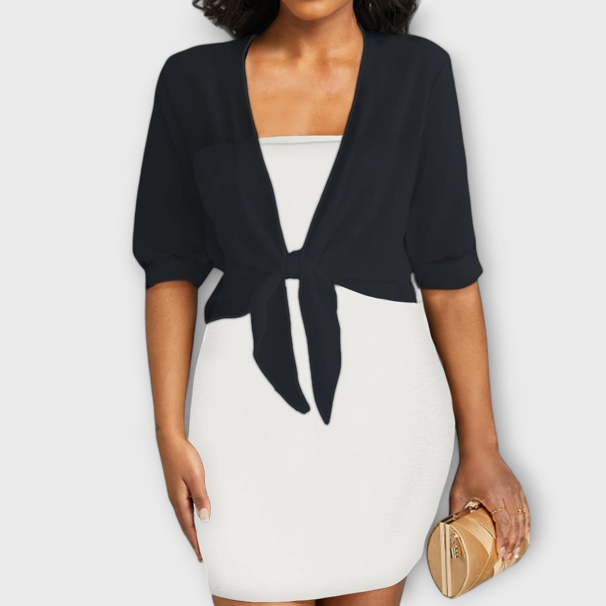 Olivia - Blusa con la parte delantera abierta