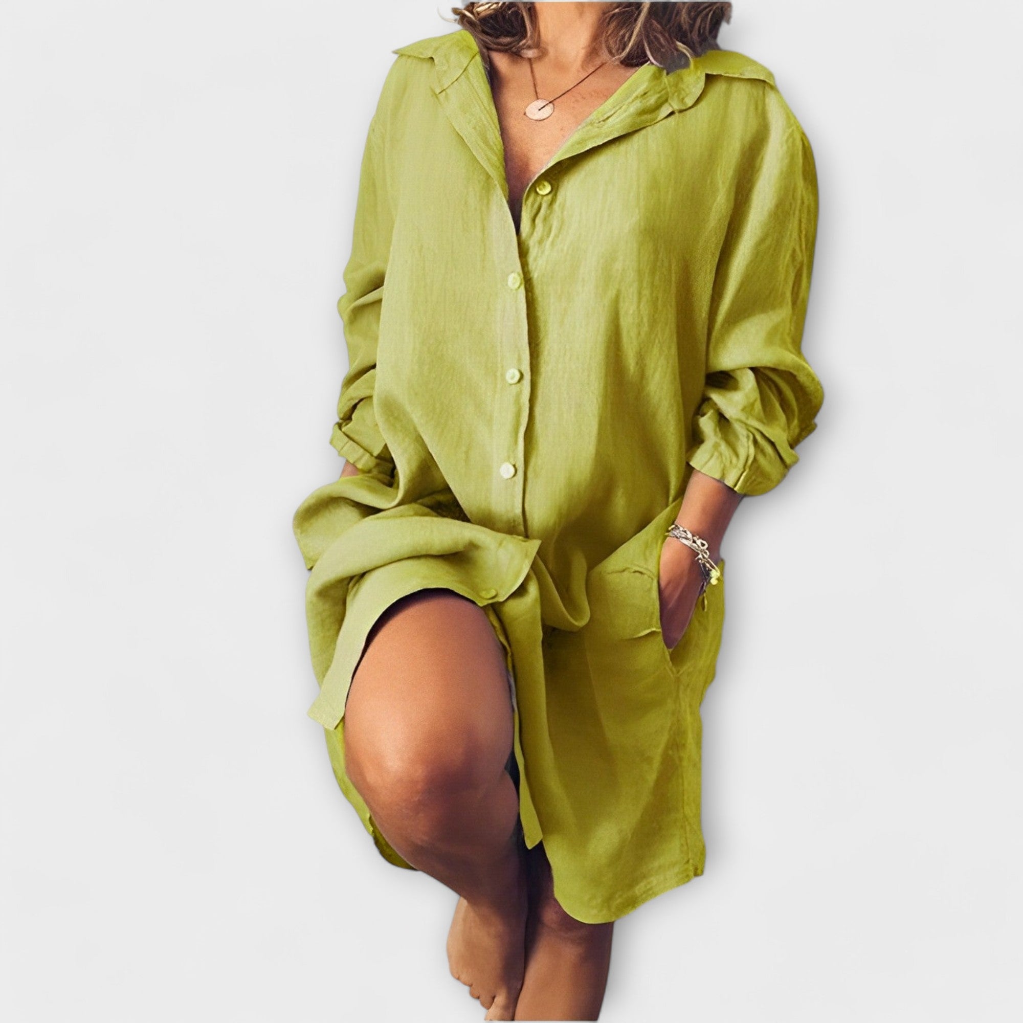 Raquel - Blusa de lino casual