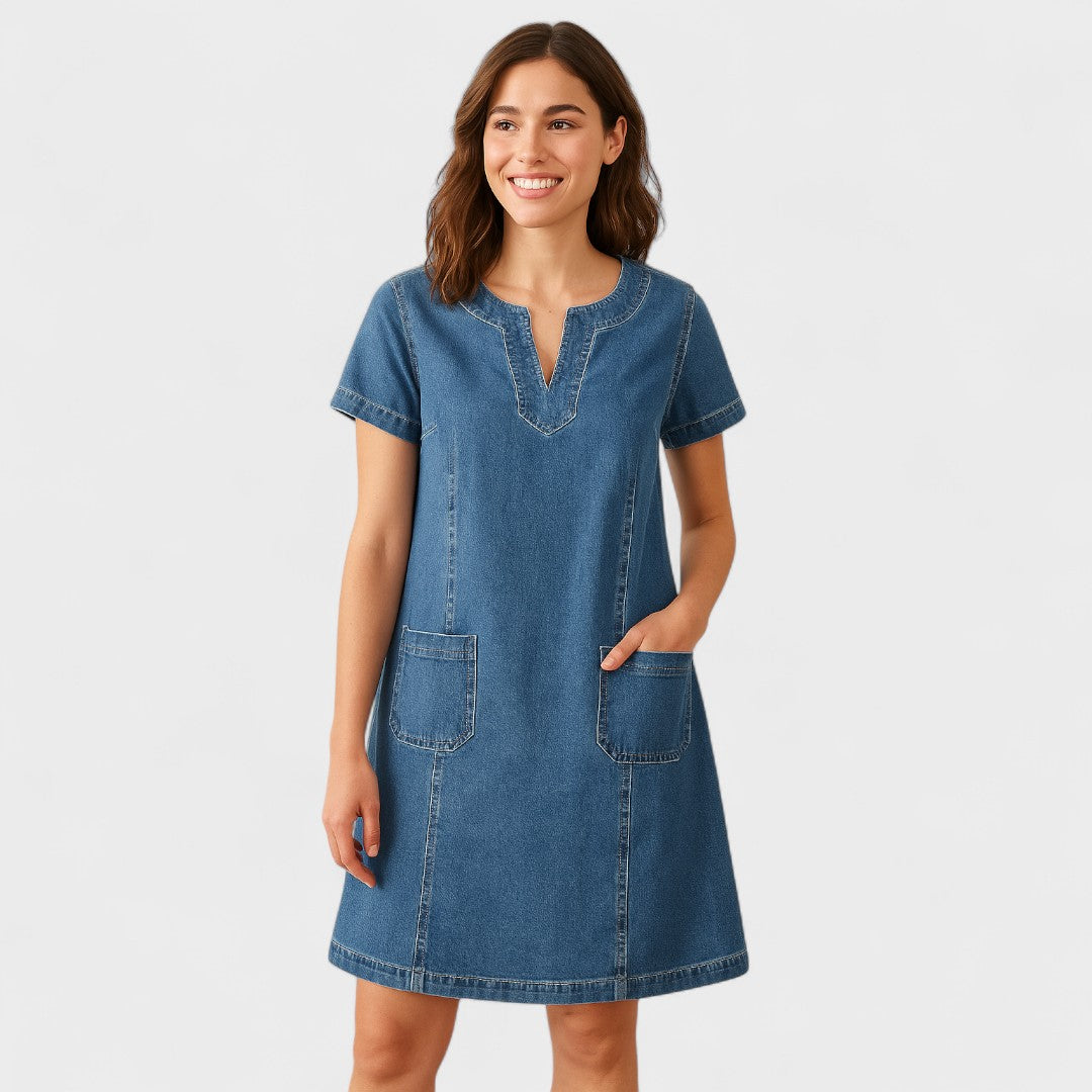 Julia - Vestido de mezclilla suave