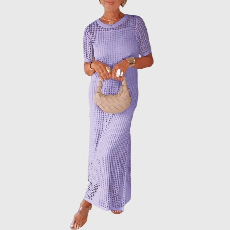 Rute - Vestido largo con cortes