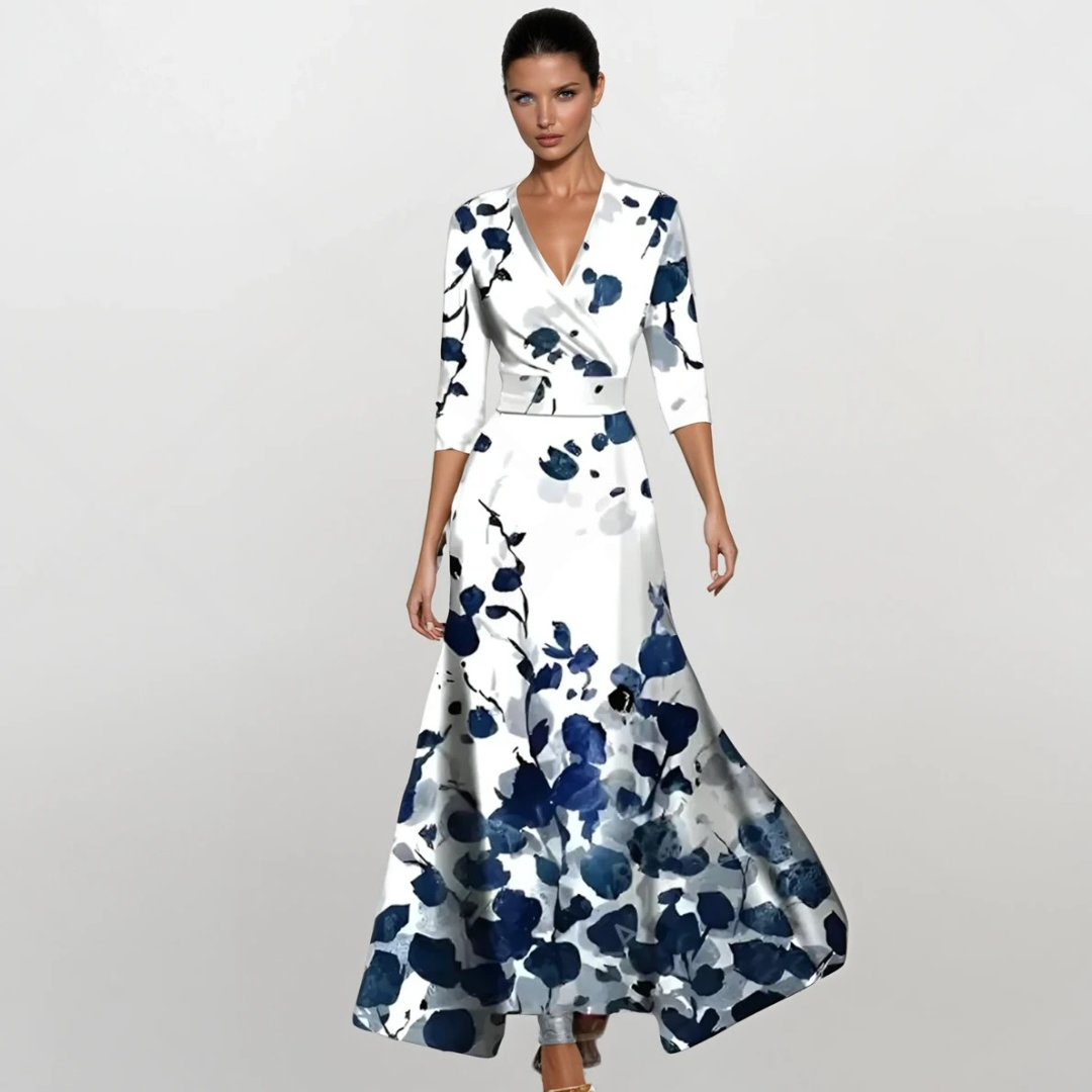 Inês - Vestido de señora con manga elegante