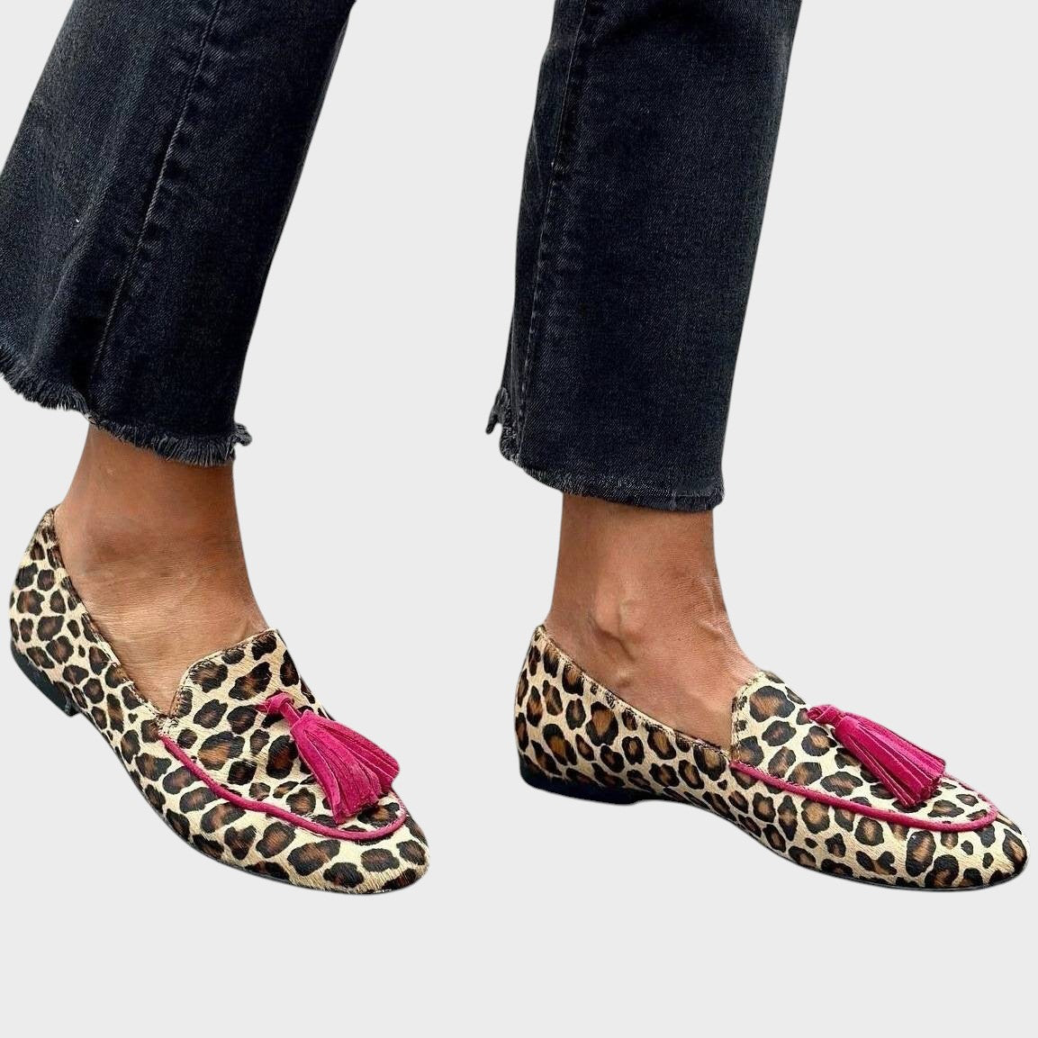 Mariana – Mocasines de patrón leopardo