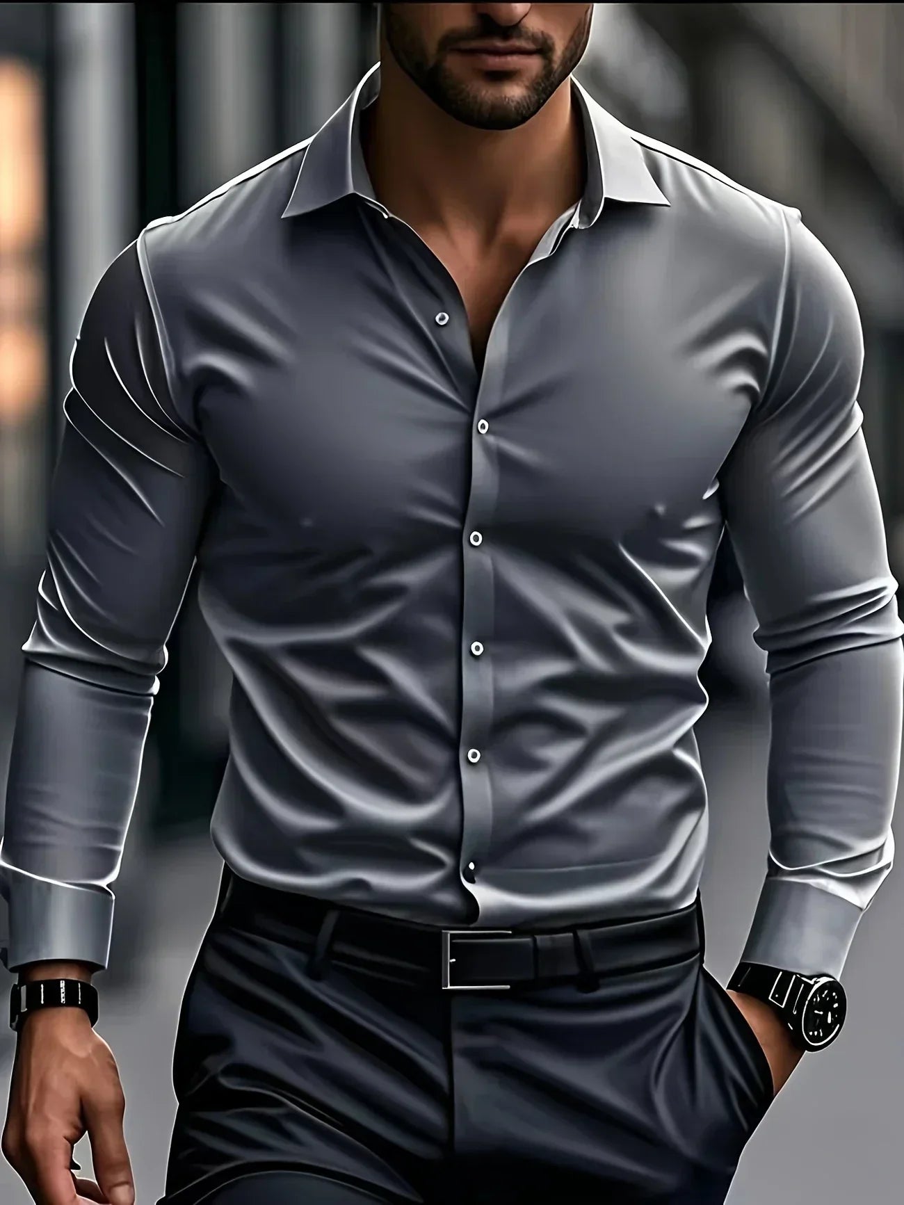 Savrani™ | Camisa elegante de mangas largas con botones