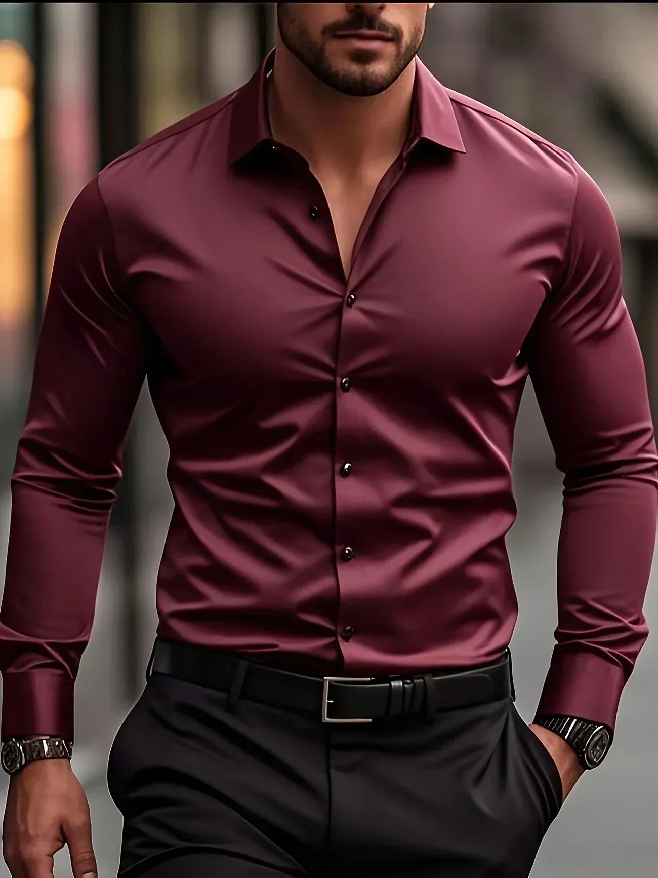 Savrani™ | Camisa elegante de mangas largas con botones