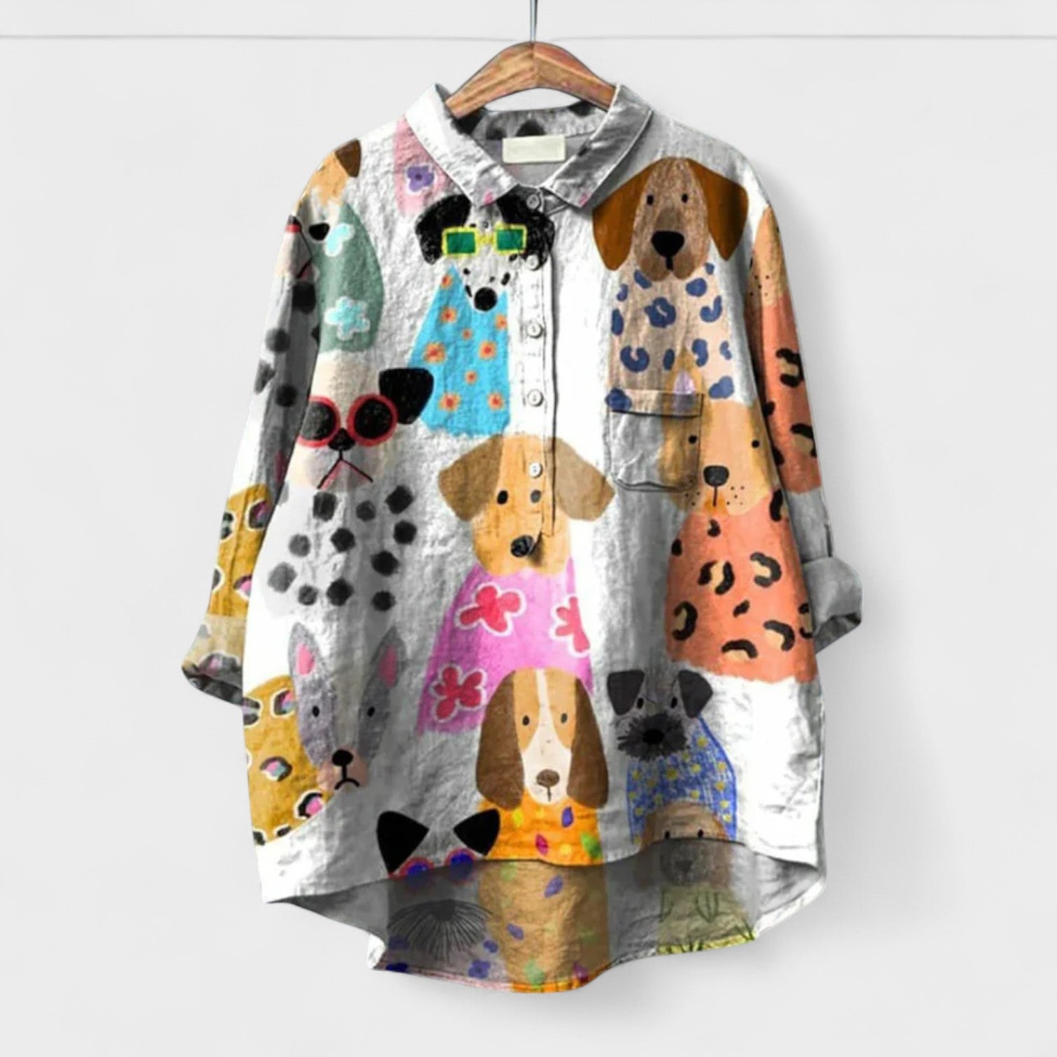 Elisabete - Camisa con patrones para señora