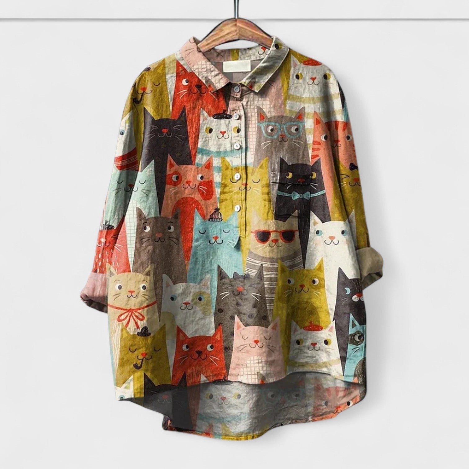 Elisabete - Camisa con patrones para señora