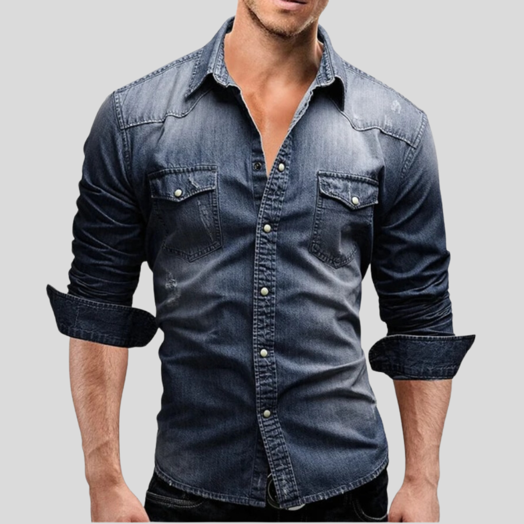 Savrani™ | Camisa de denim con estilo moderno