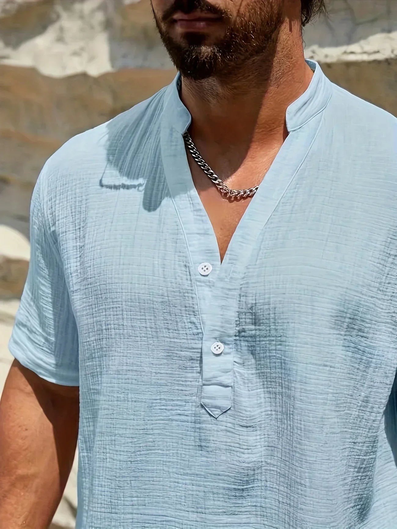 Savrani™ | Camisa de verano elegante con cuello alto