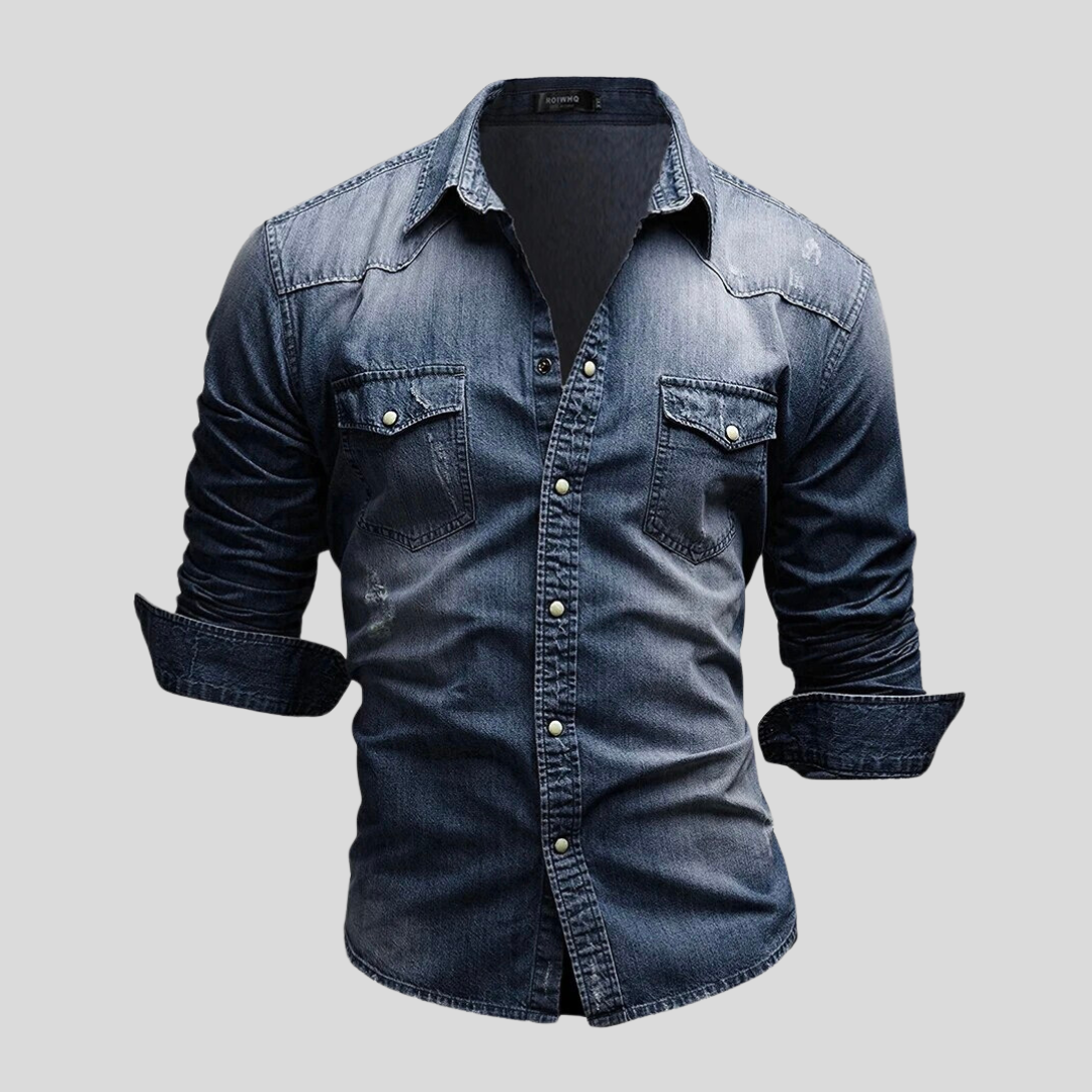 Savrani™ | Camisa de denim con estilo moderno