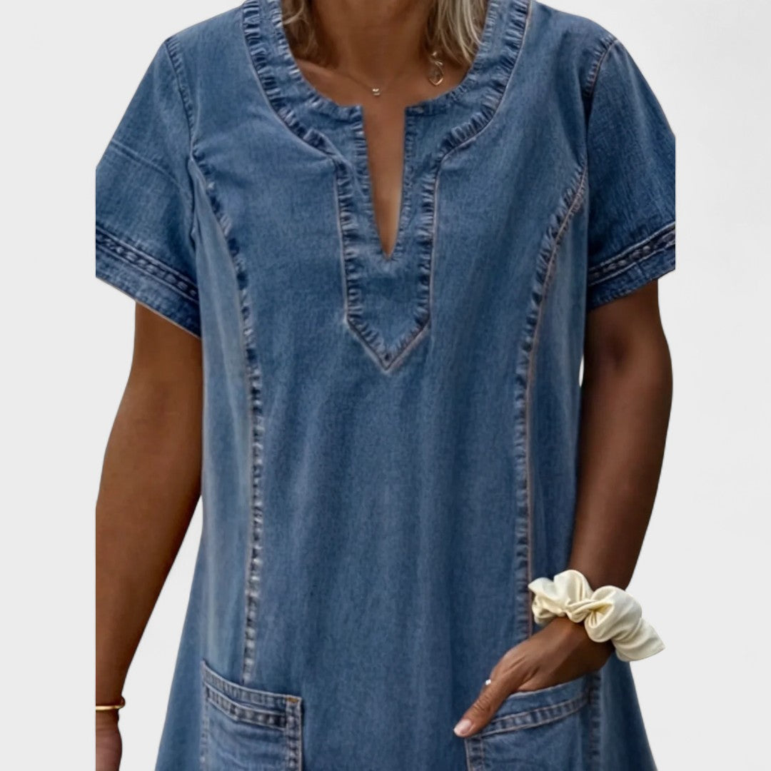 Julia - Vestido de mezclilla suave