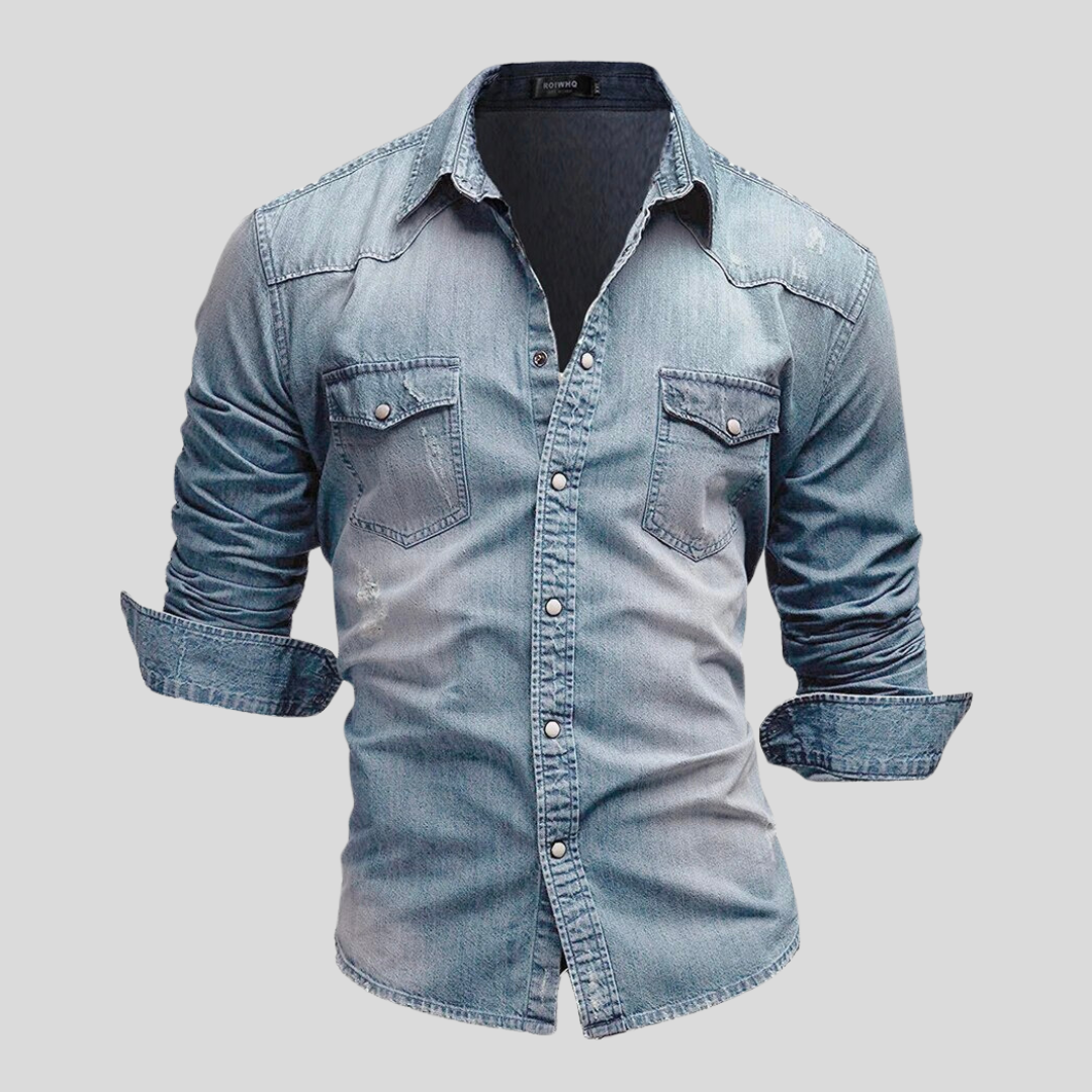 Savrani™ | Camisa de denim con estilo moderno