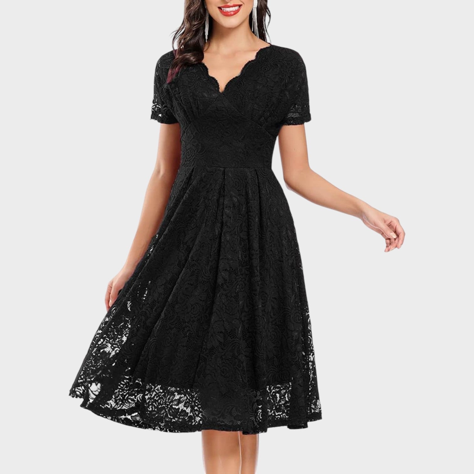 Mara - Vestido de Encaje Floral