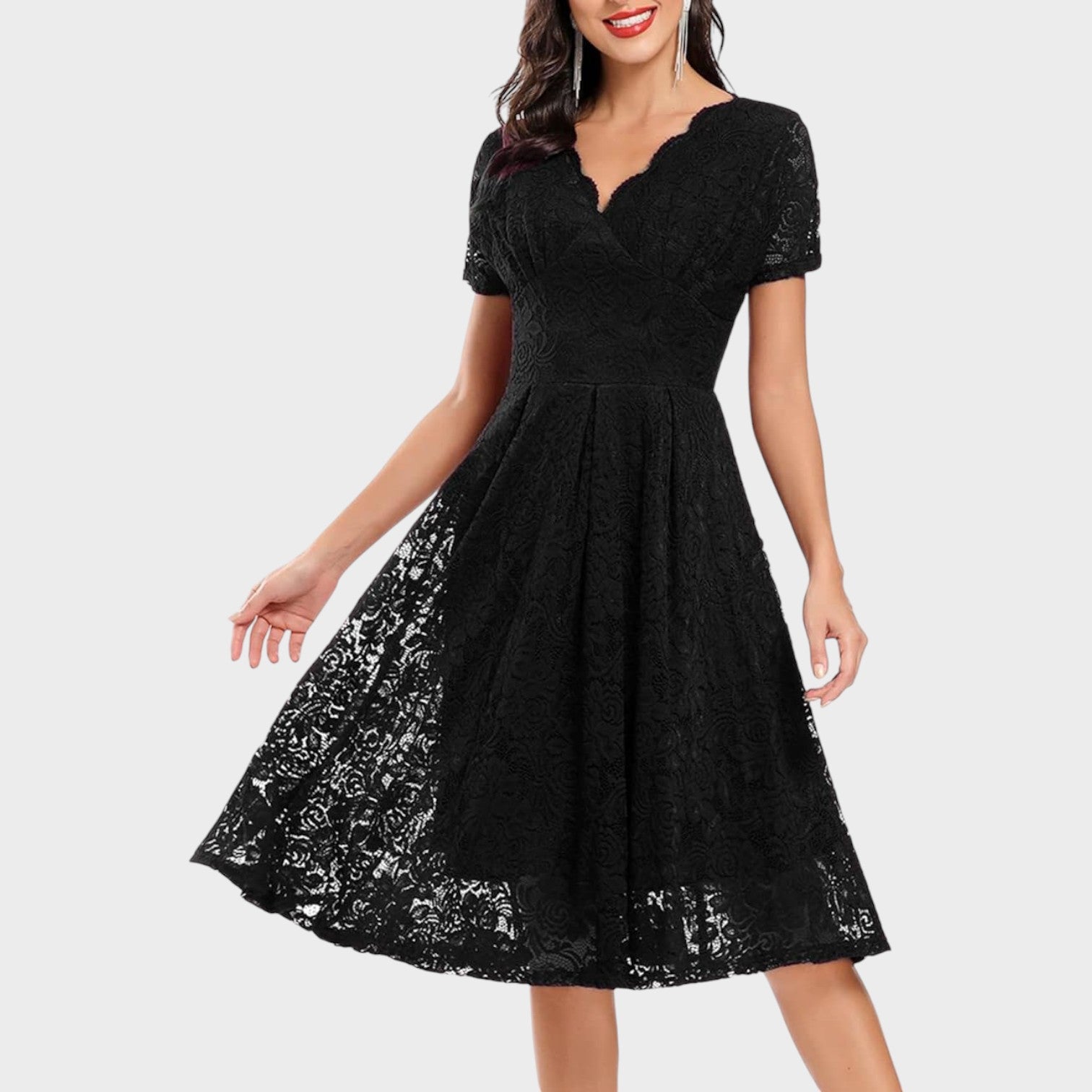 Mara - Vestido de Encaje Floral