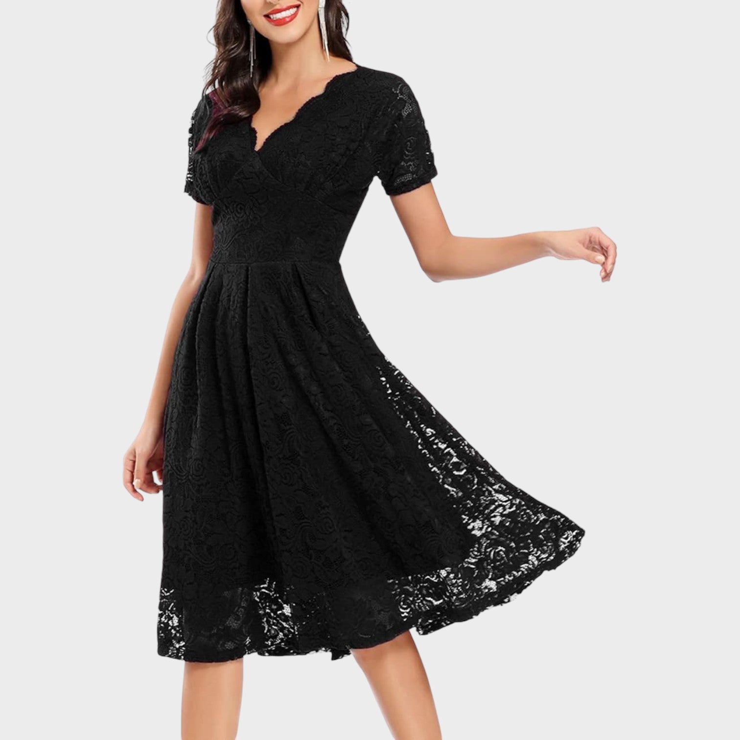 Mara - Vestido de Encaje Floral