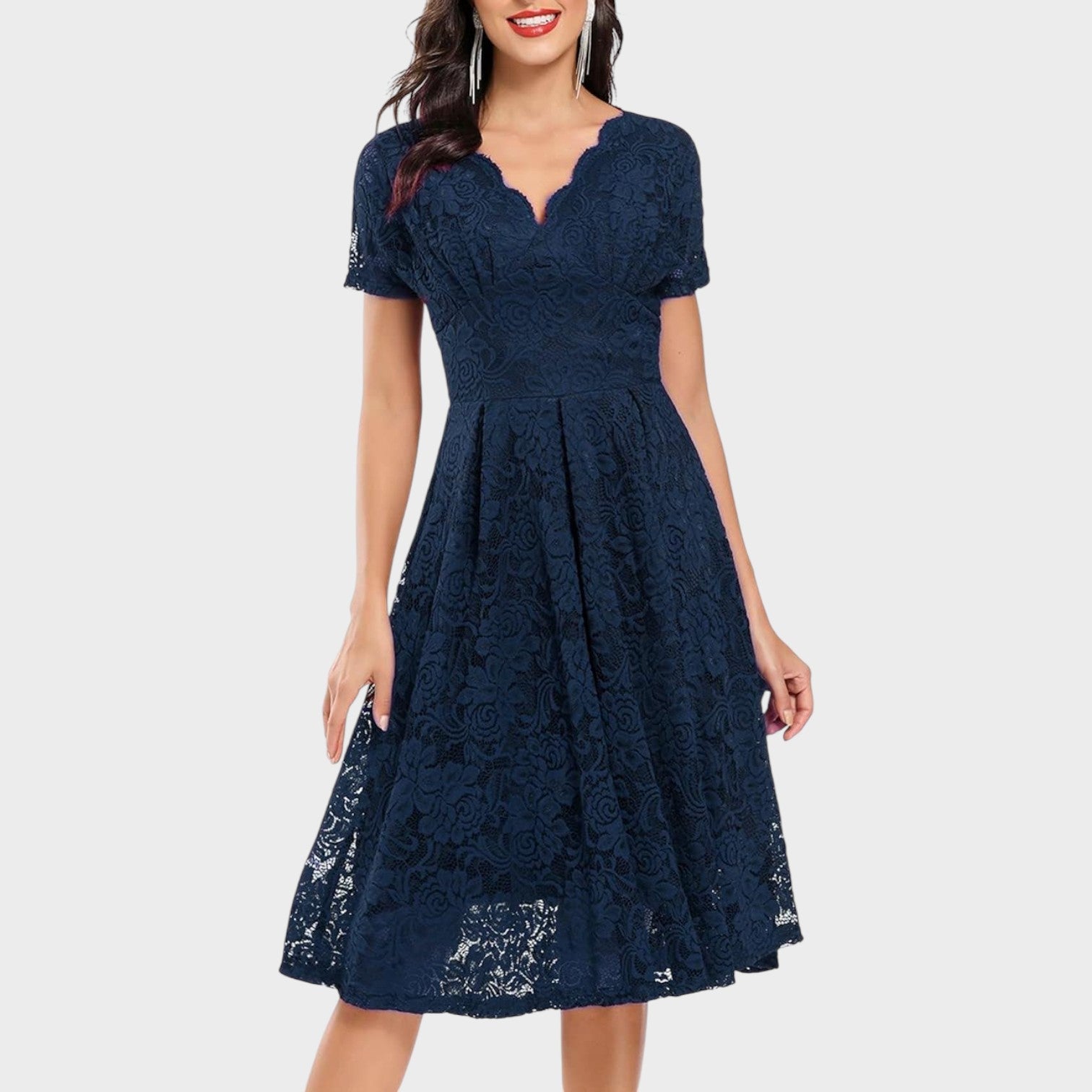 Mara - Vestido de Encaje Floral