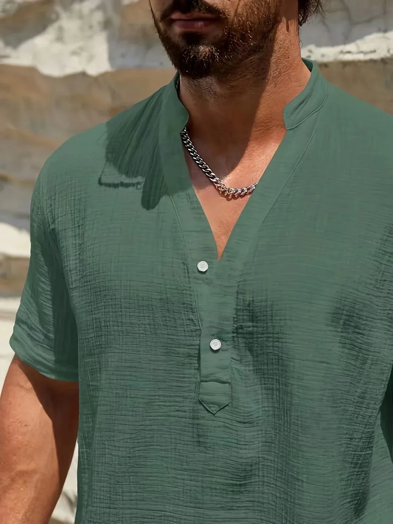Savrani™ | Camisa de verano elegante con cuello alto